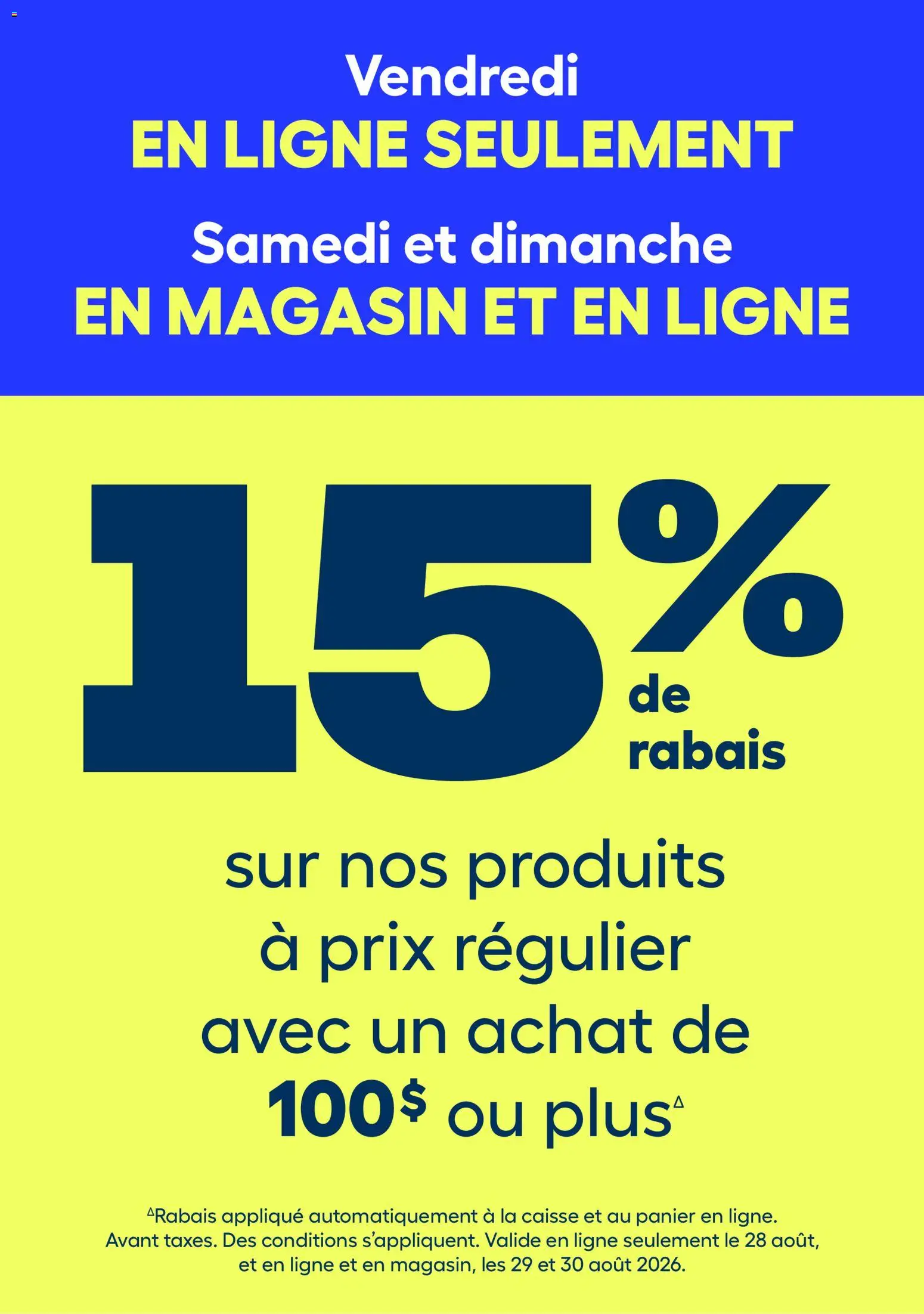 Rona flyer valid from Aug 27, 2026 | Page: 1