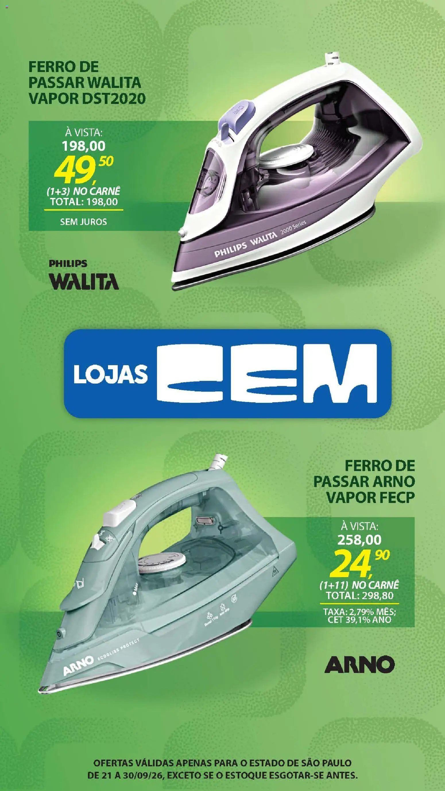 Lojas Cem Folheto - válido de 21/09/2026 | Página: 123