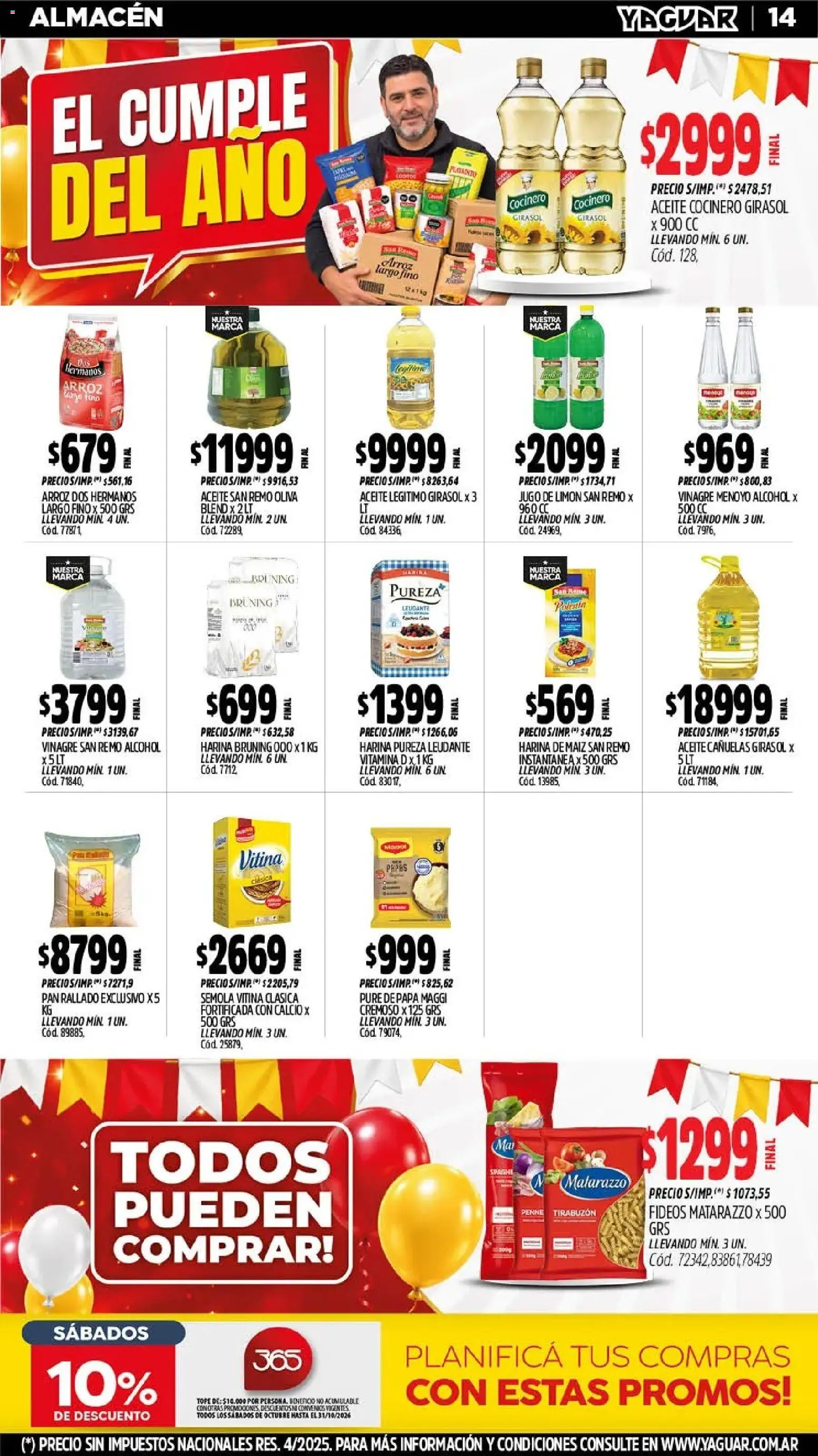 Yaguar - Oferta Semanal Chaco │ válido desde el 05/10/2026 | Página: 11