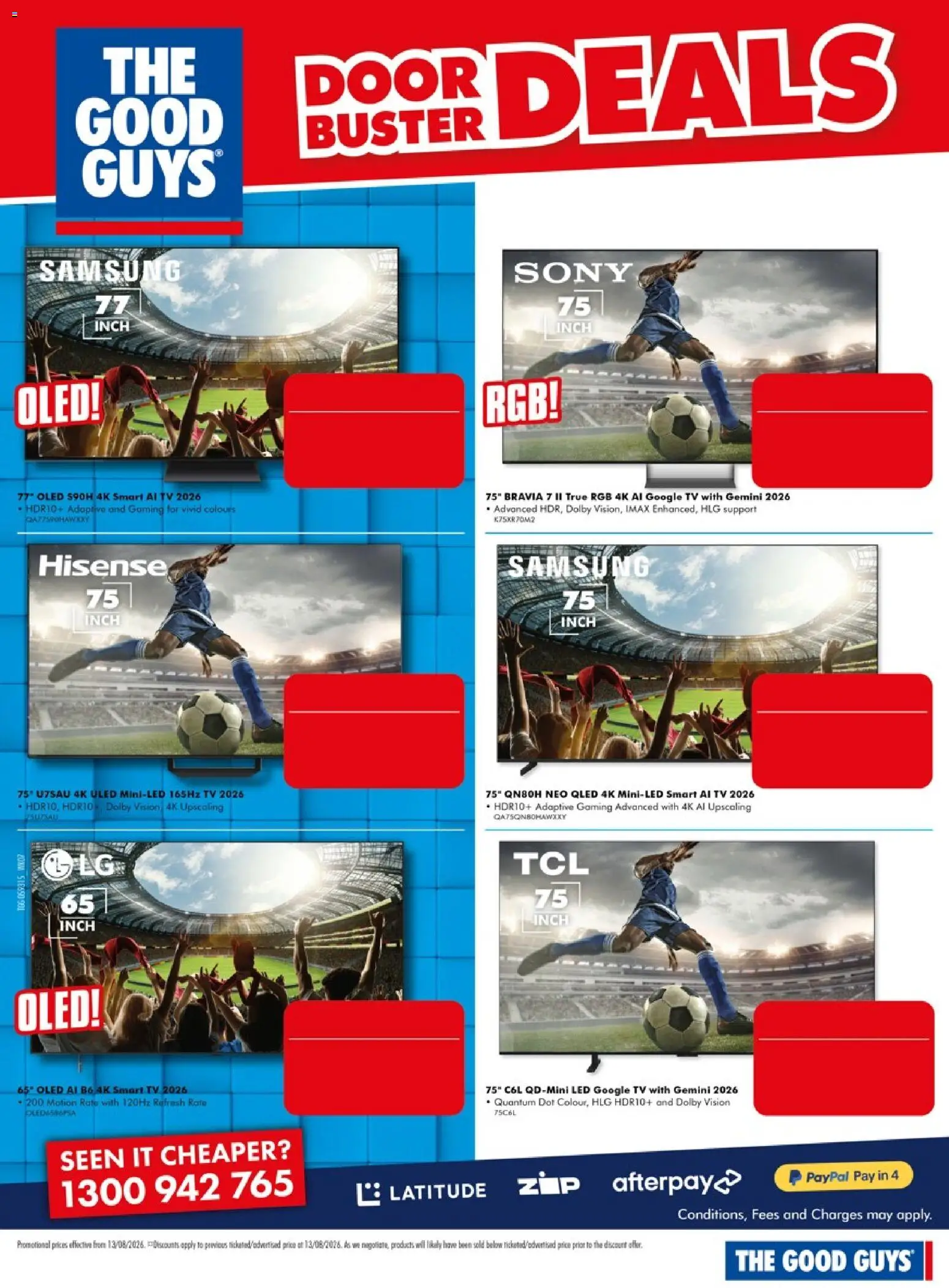 The Good Guys catalogue - valid from 13/08/2026 | Page: 16 | Products: Door, Tv, Smart tv