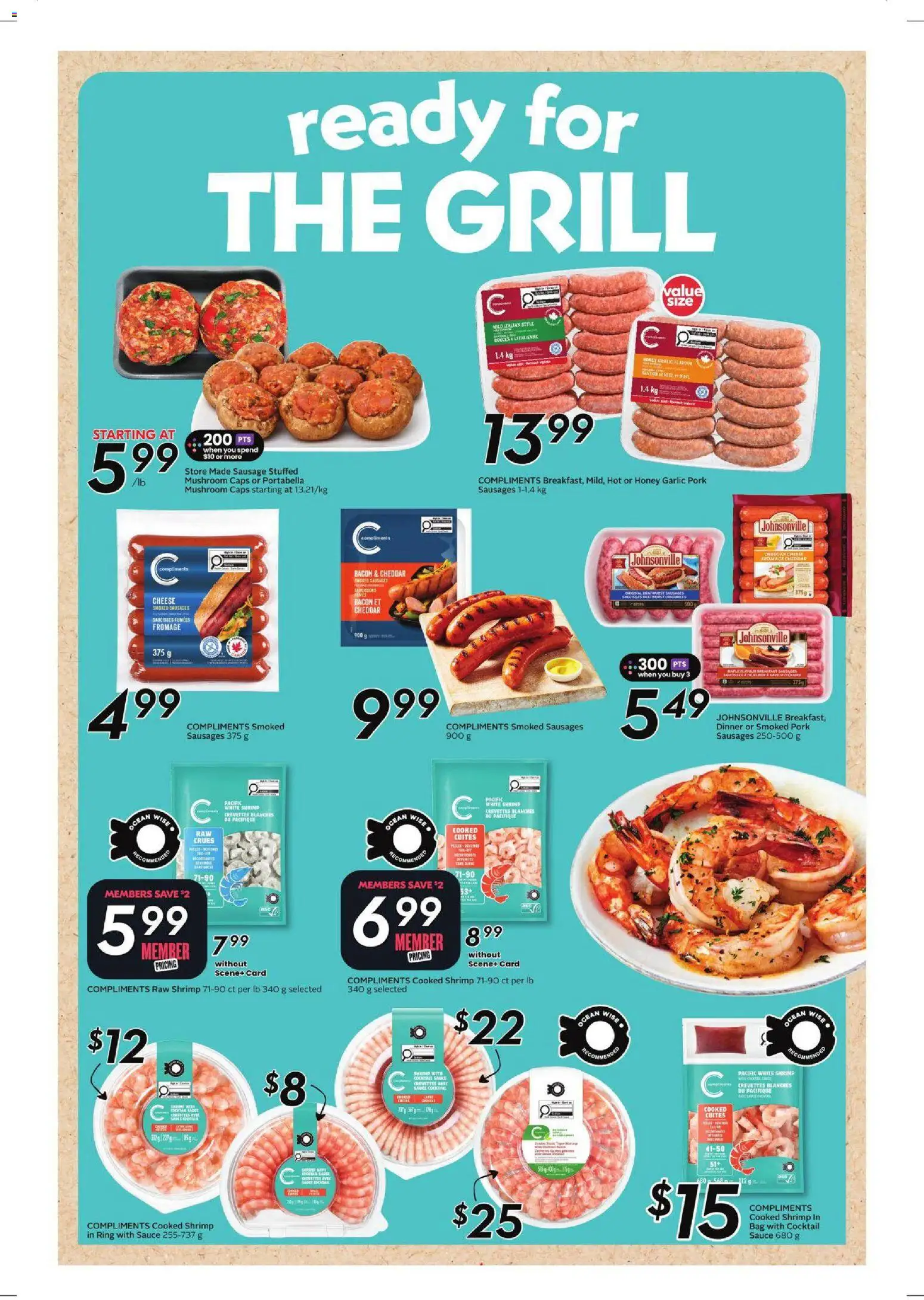 Safeway flyer valid from Jul 16, 2026 | Page: 19 | Products: Sausages, Grill, Sausage, Cheese