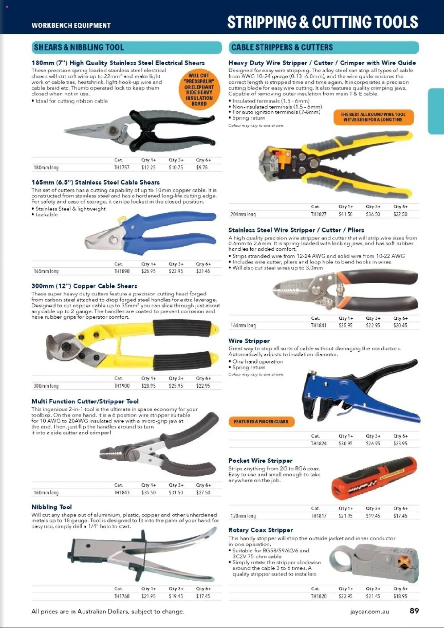 Jaycar catalogue - valid from 31/08/2026 | Page: 87 | Products: Light, Jacket, Cable, Tools