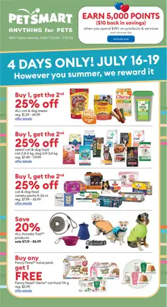 Preview of Petsmart - Weekend Flyer from shop Petsmart valid from Jul 16, 2026