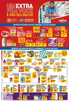 Extra ofertas Fim de semana Mercado - Pré-Visualização do folheto da loja Extra, válido de 23/10/2026