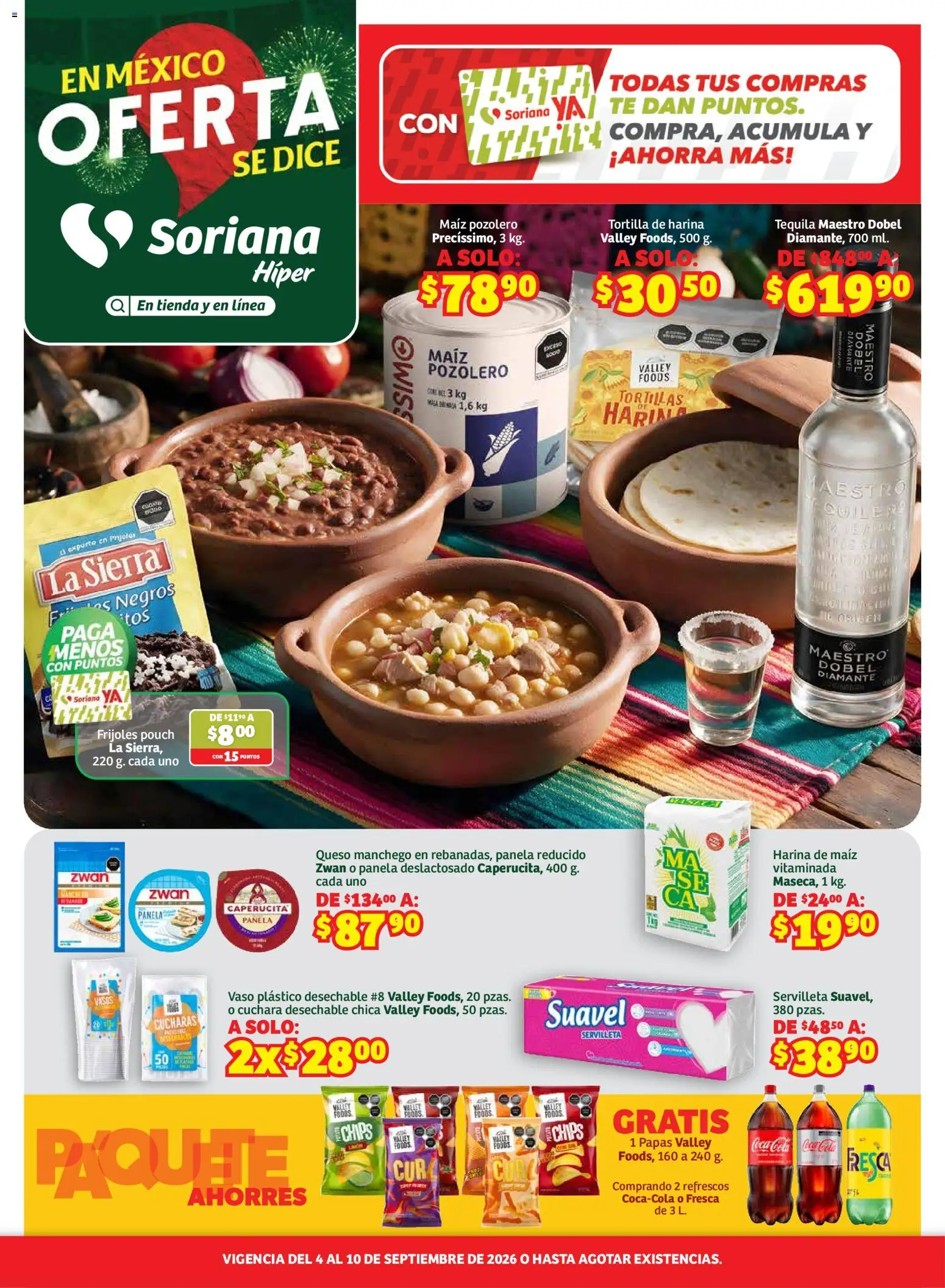 Nuevas ofertas de Soriana válidas en toda la República Mexicana desde el 04/09/2026. ¡Encuentra las mejores ofertas en Soriana En México Oferta se dice Soriana Híper Nacional! | Página: 1