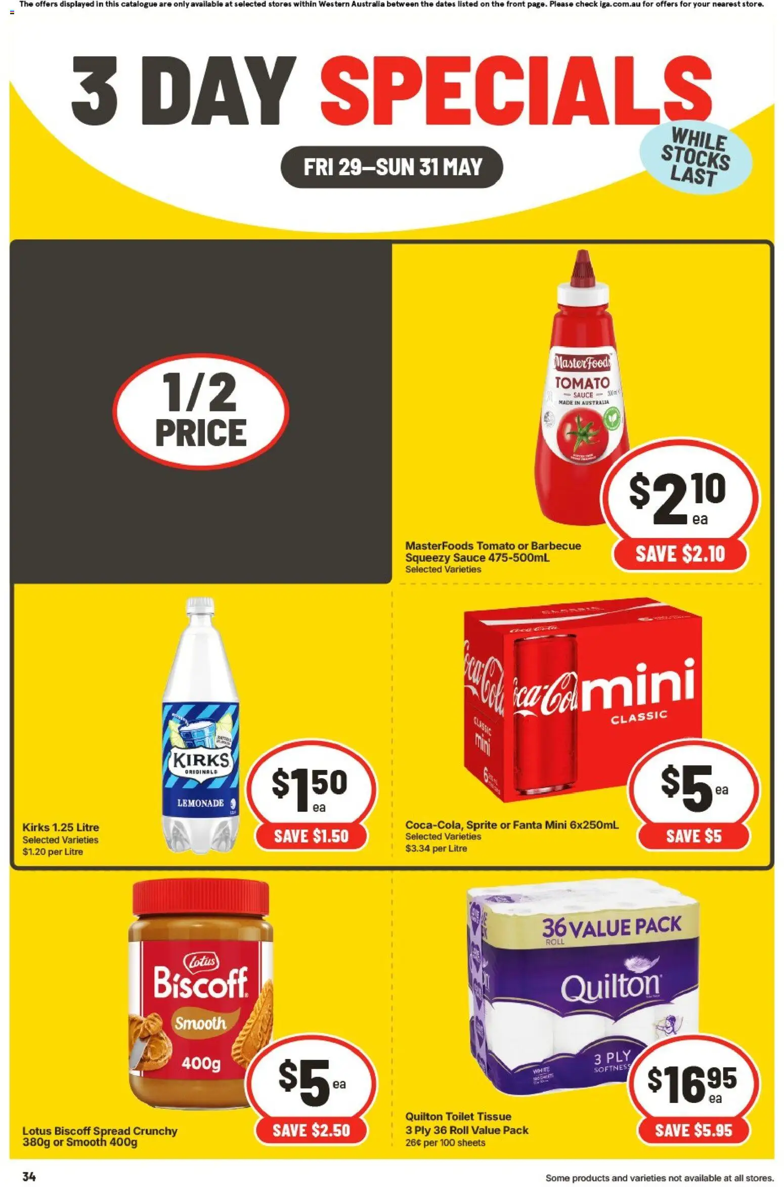 IGA catalogue - valid from 29.05.2026 | Page: 2 | Products: Toilet, Sauce