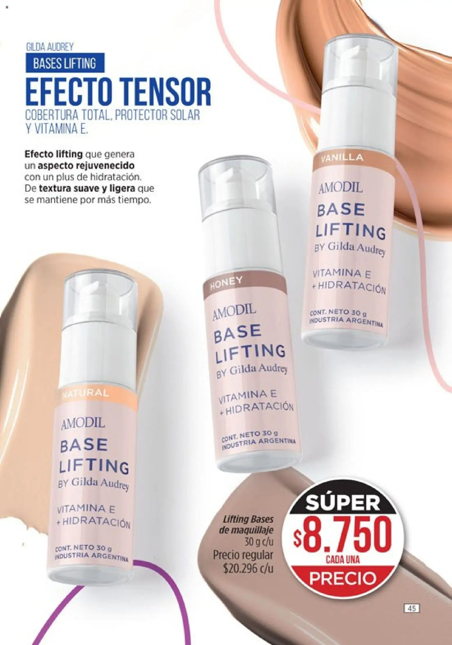 Catálogo Amodil Campaña 4 │ válido desde el 01/03/2026 | Página: 45 | Productos: Maquillaje, Protector solar
