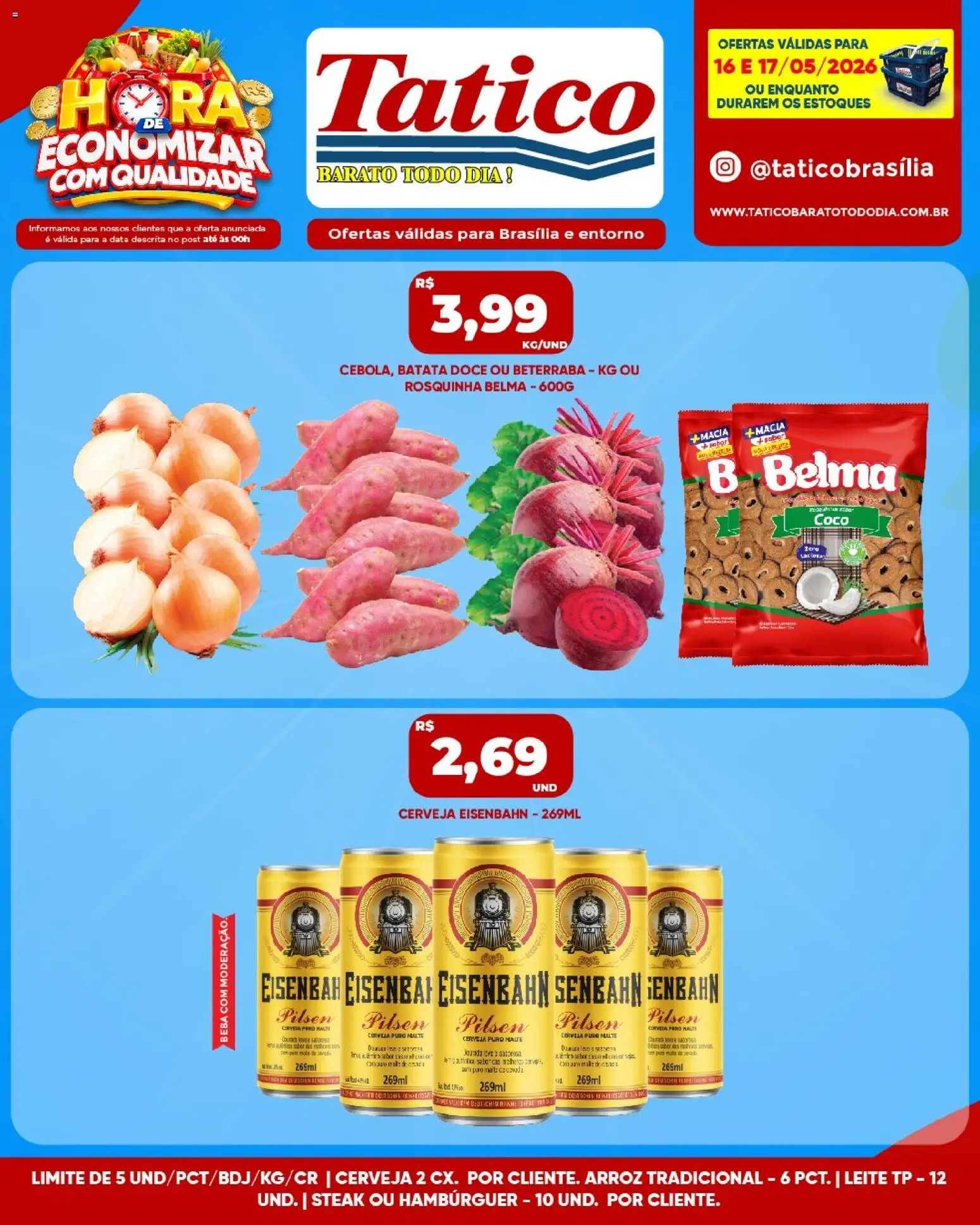 Tatico Folheto - válido de 16.05.2026 | Página: 4 | Produtos: Coco, Eisenbahn, Leite, Batata
