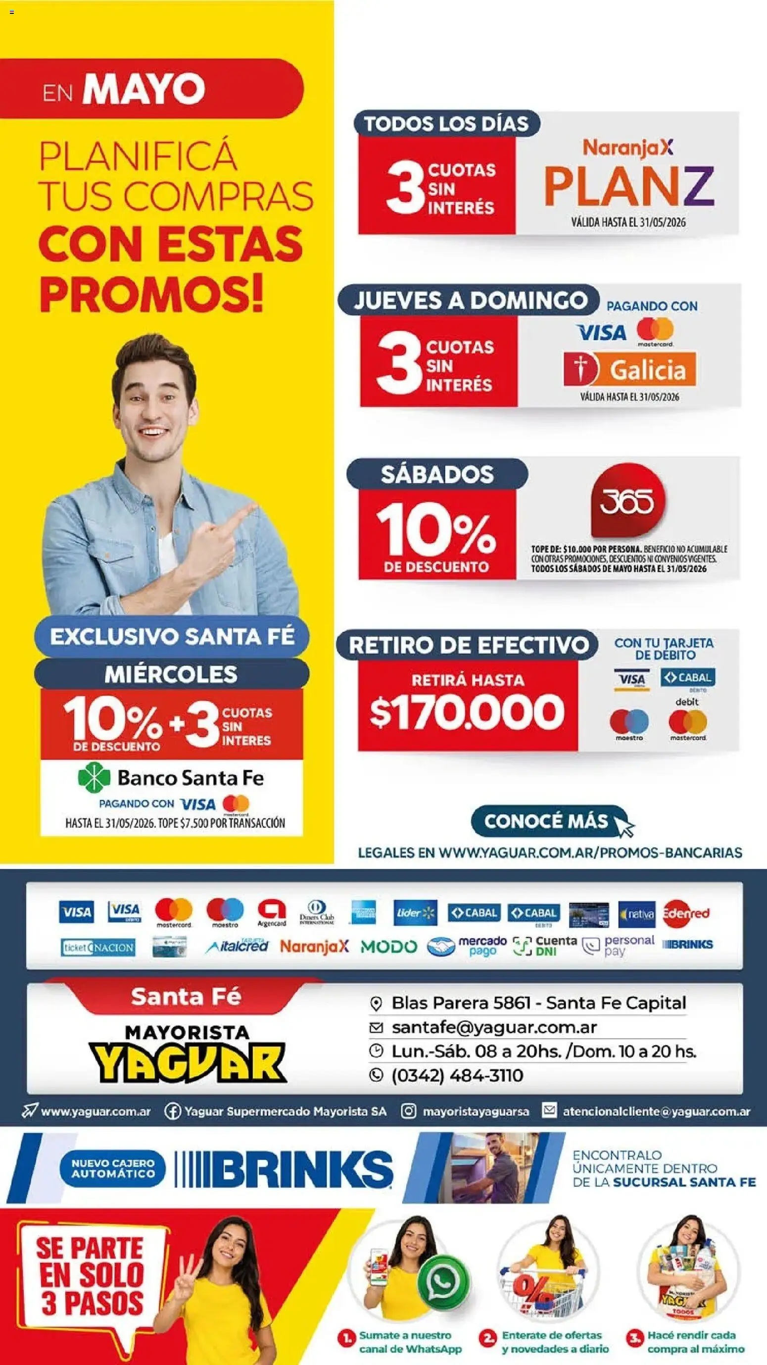 Yaguar - Oferta Semanal Santa Fé │ válido desde el 18.05.2026 | Página: 19 | Productos: Banco