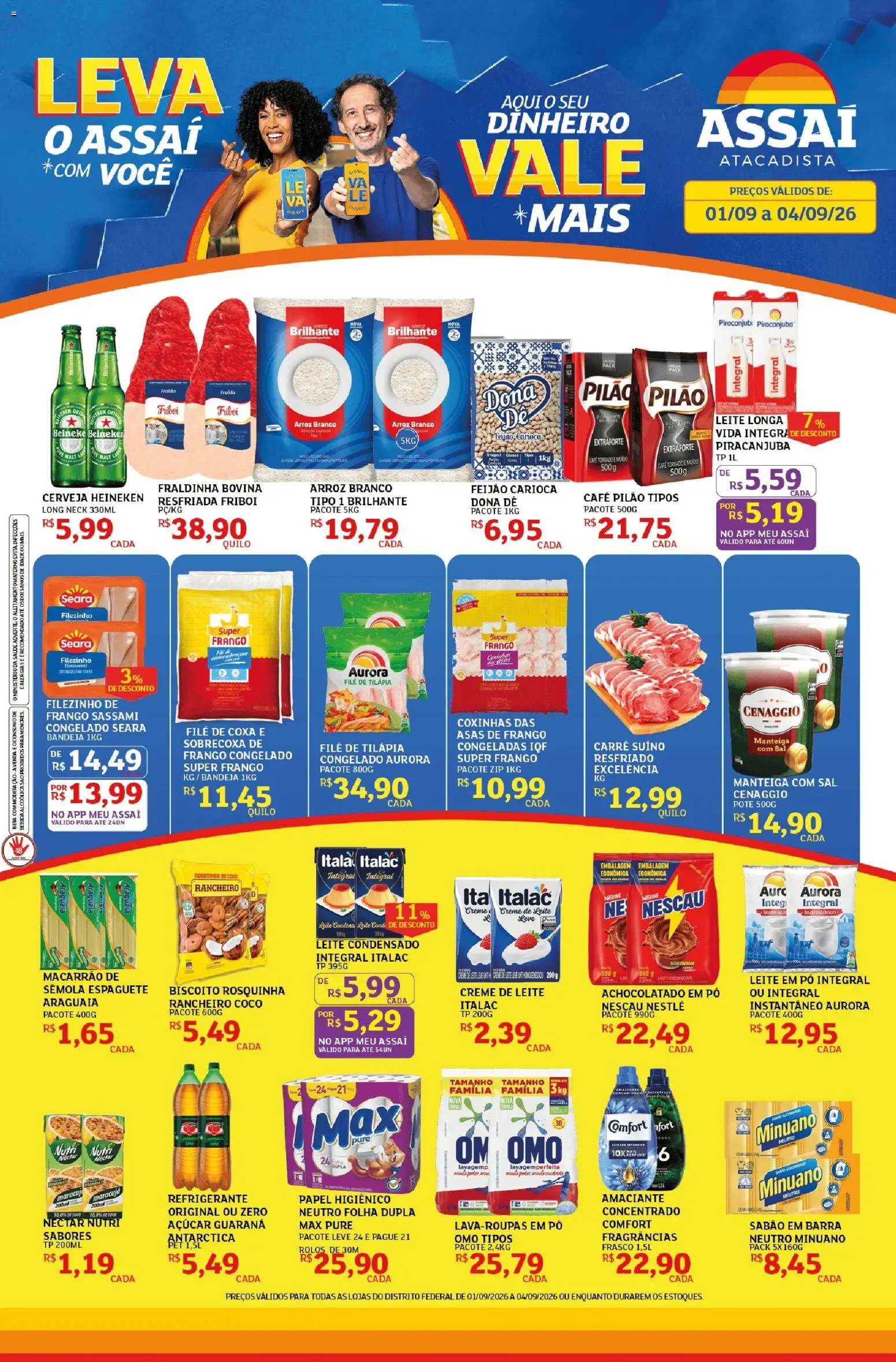 Assaí Atacadista Folheto - válido de 01/09/2026 | Página: 1 | Produtos: Coco, Feijão, Manteiga, Café