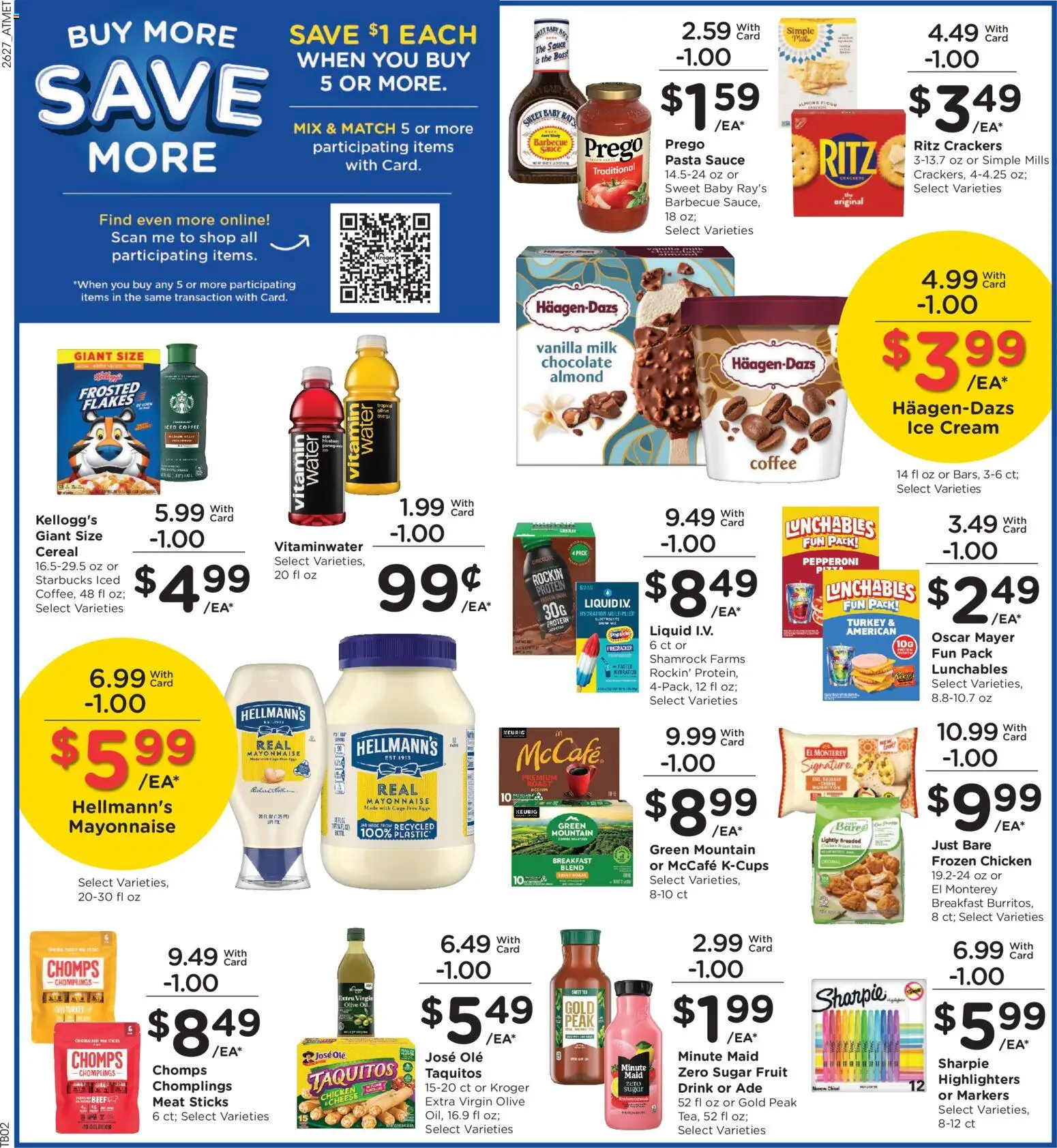 Kroger Weekly Ad - valid from 08/05/2026 | Page: 5 | Products: Milk, Ice, Cereal, Vanilla