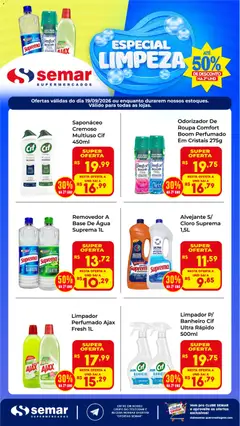 Semar Supermercado ofertas Limpeza - Pré-Visualização do folheto da loja Semar Supermercado, válido de 19/09/2026