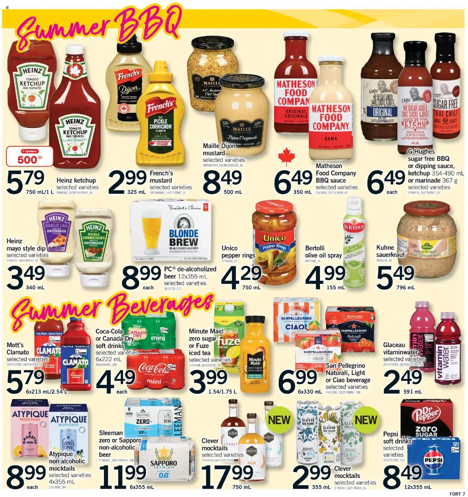 Fortinos flyer valid from 11.06.2026 | Page: 8 | Products: Tea, Ketchup, Oil, Beer