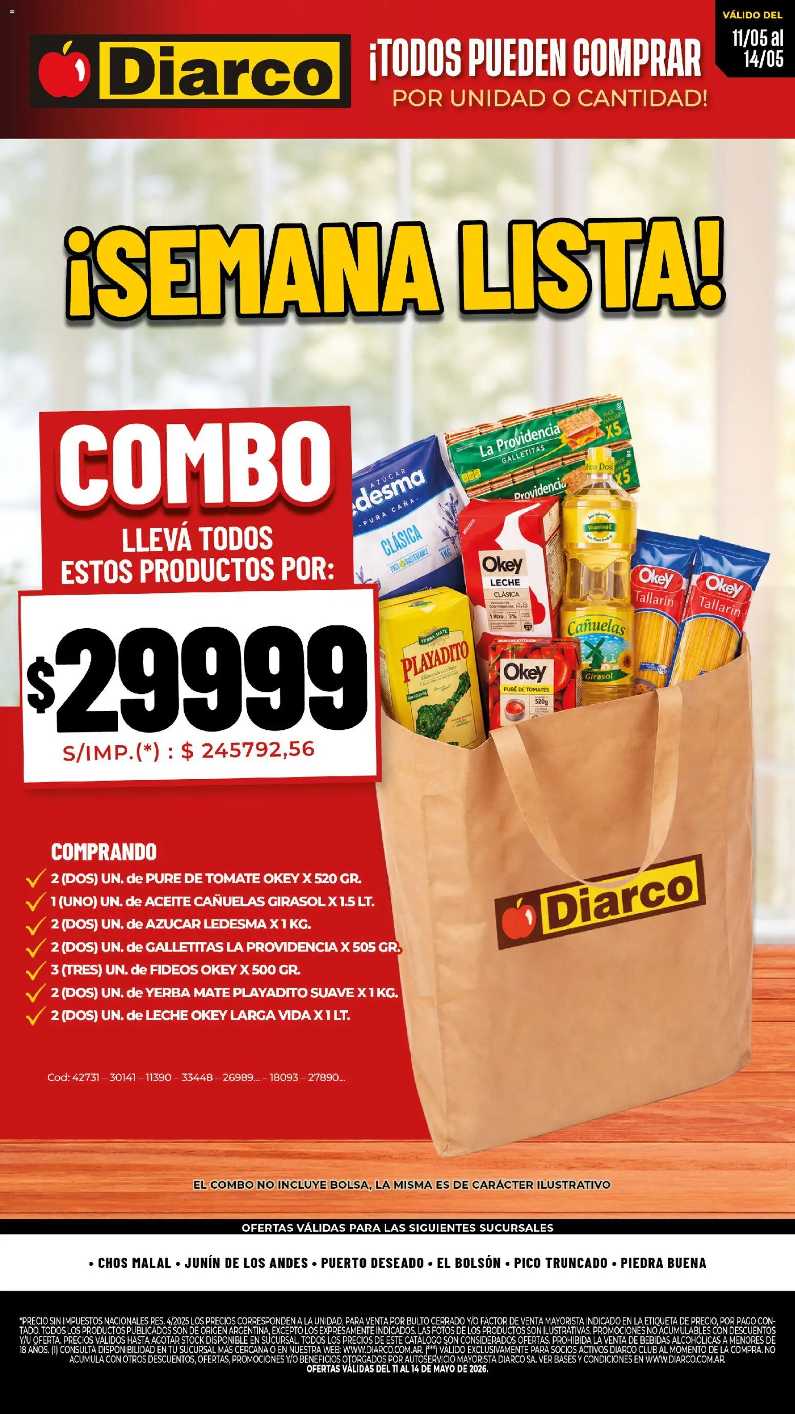 Diarco - Semana Lista │ válido desde el 11.05.2026 | Página: 1