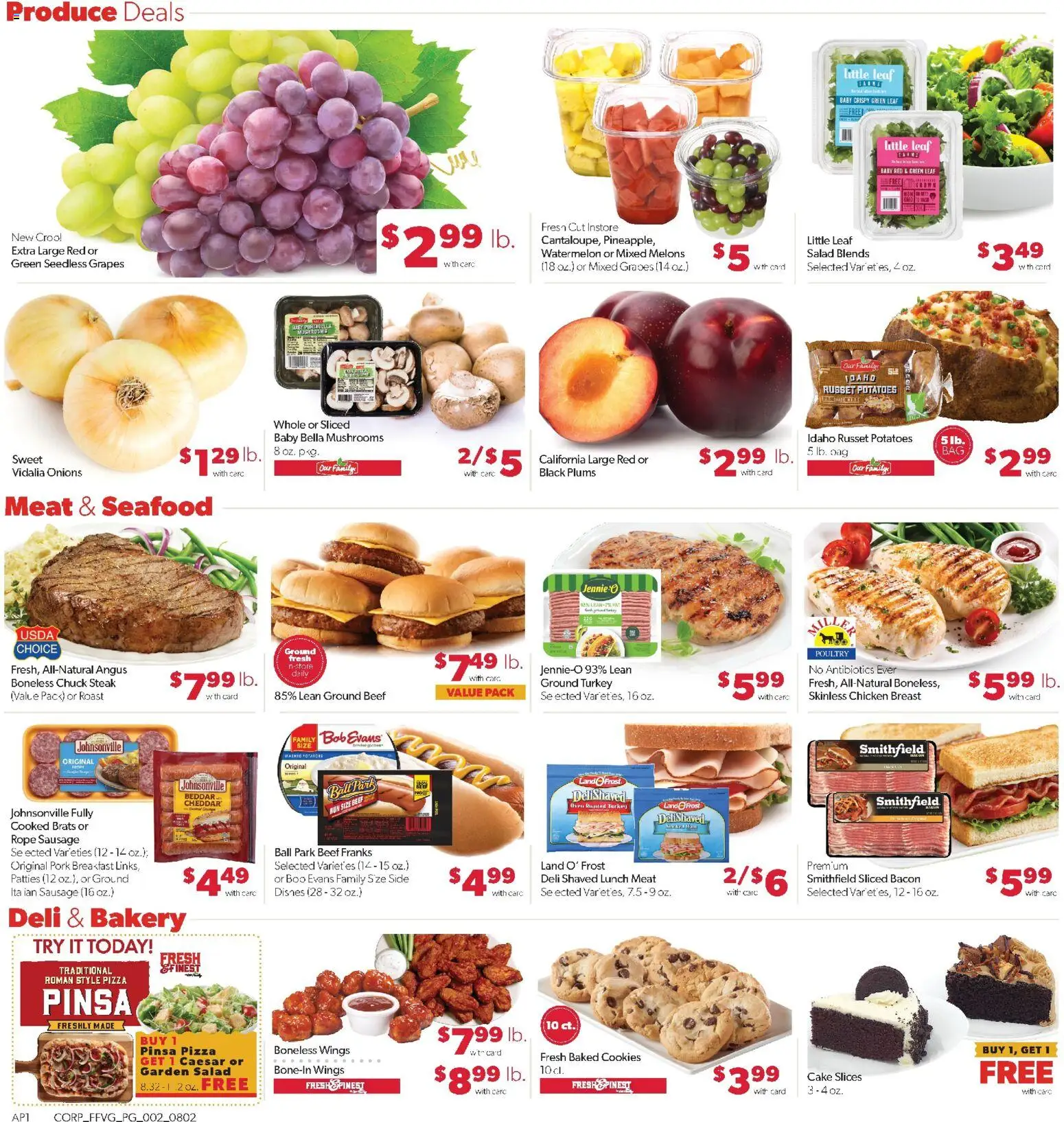 Family Fare Weekly Ad - valid from 08/02/2026 | Page: 2 | Products: Dishes, Bakery, Mushrooms, Pork