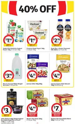 Preview of Coles catalogue  - valid from 19.05.2026 | Page: 29 | Products: Butter, Yoghurt, Chocolate, Water