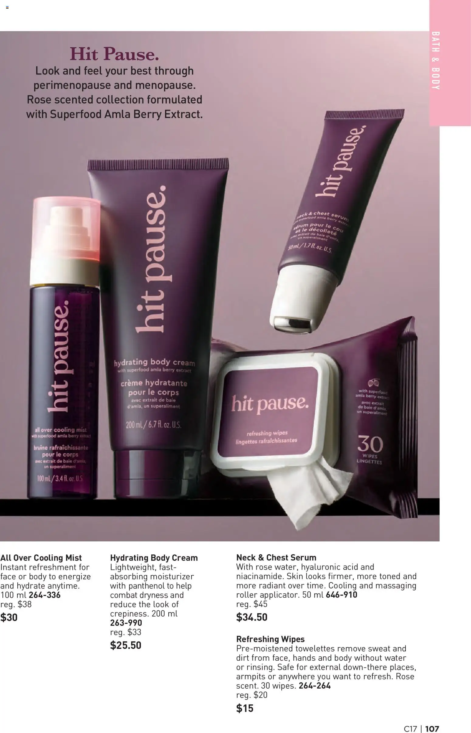 Avon flyer valid from Aug 13, 2026 | Page: 107 | Products: Cream, Water, Rum, Bath