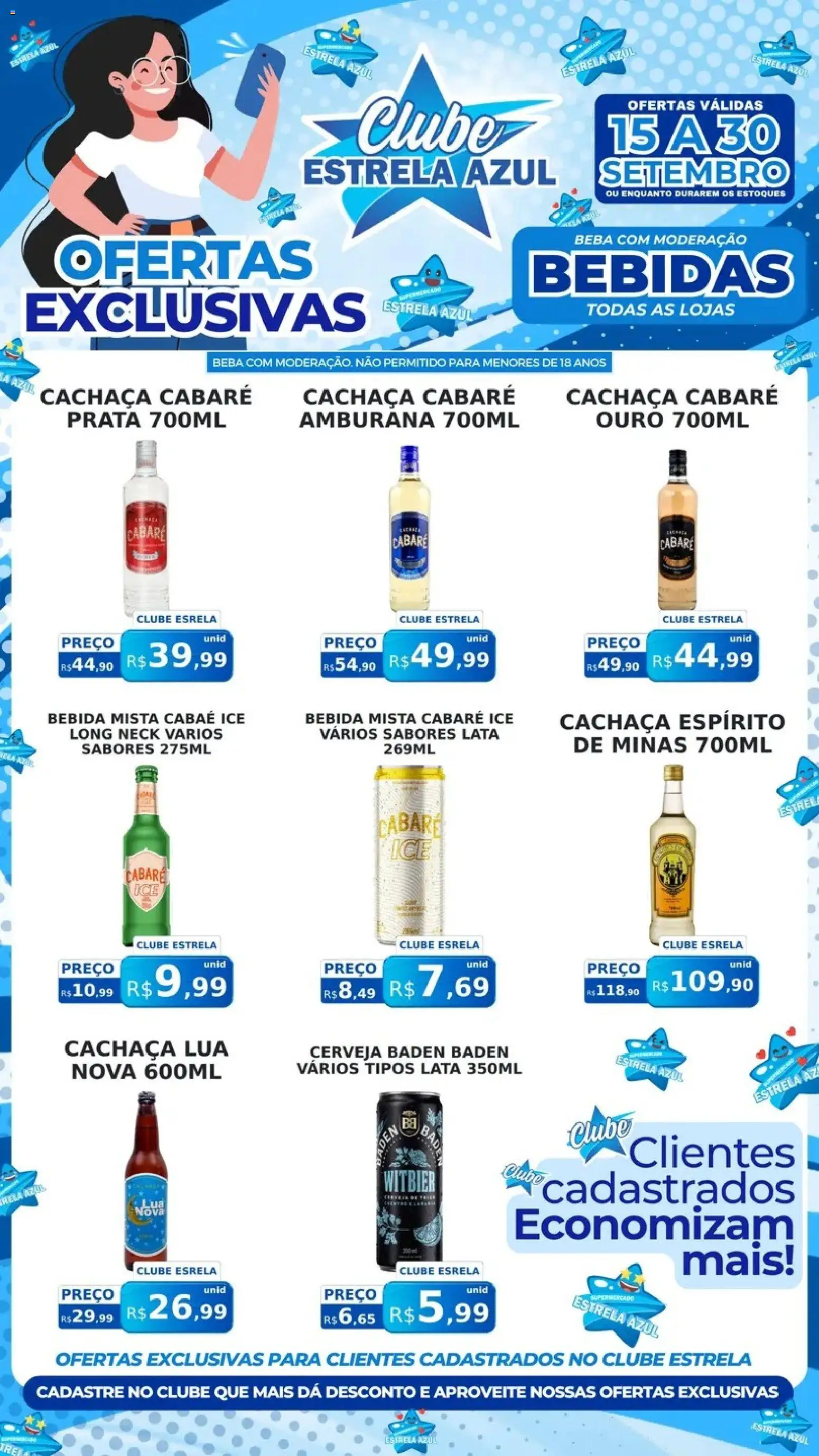 Estrela Azul Folheto - válido de 15/09/2026 | Página: 3 | Produtos: Cachaça, Bebidas, Cerveja, Bebida