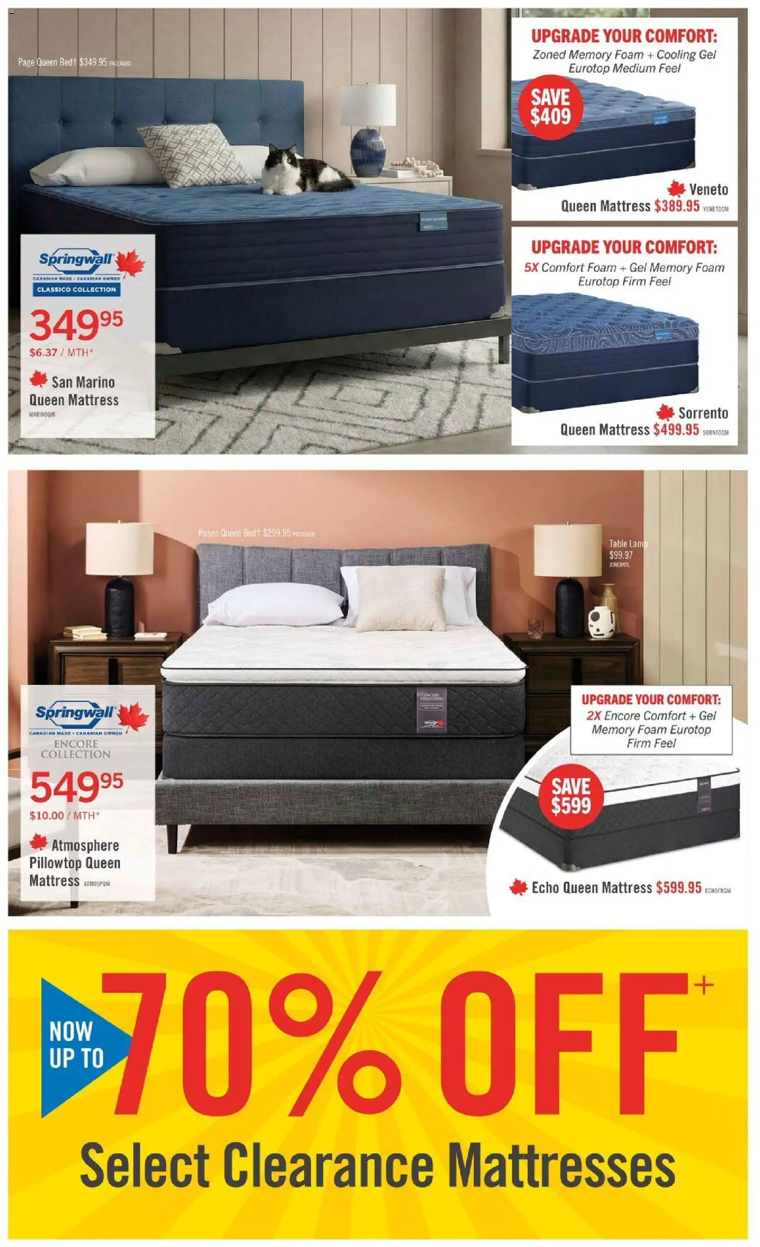 The Brick flyer valid from Sep 18, 2026 | Page: 6 | Products: Foam, Bed, Table, Lamp