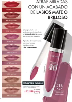 Oriflame catálogo válido desde el 19.06.2026 | Página: 32 | Productos: Mate, Labial