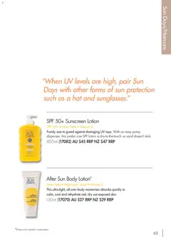 Preview of Nutrimetics Catalogue Product 2026-27 - valid from 01/09/2026 | Page: 65 | Products: Sunscreen, Moisturiser, Aloe vera, Hat