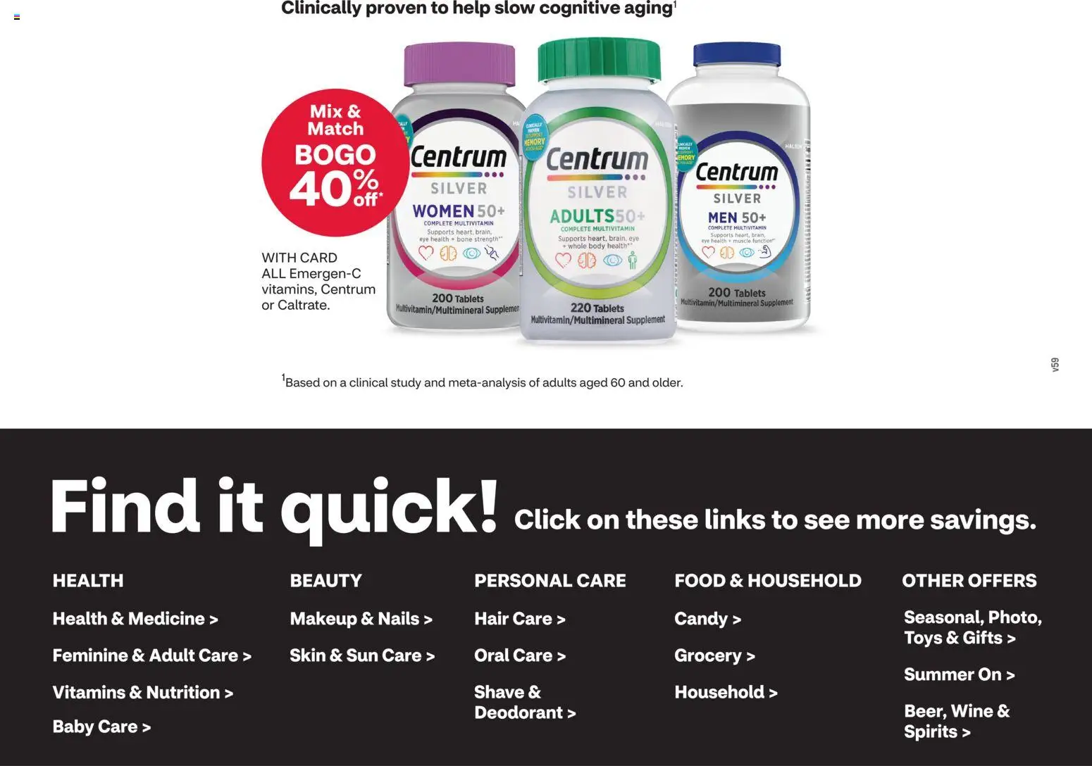 CVS Pharmacy Weekly Ad - WA - valid from 07.06.2026 | Page: 5 | Products: Multivitamin, Wine, Deodorant