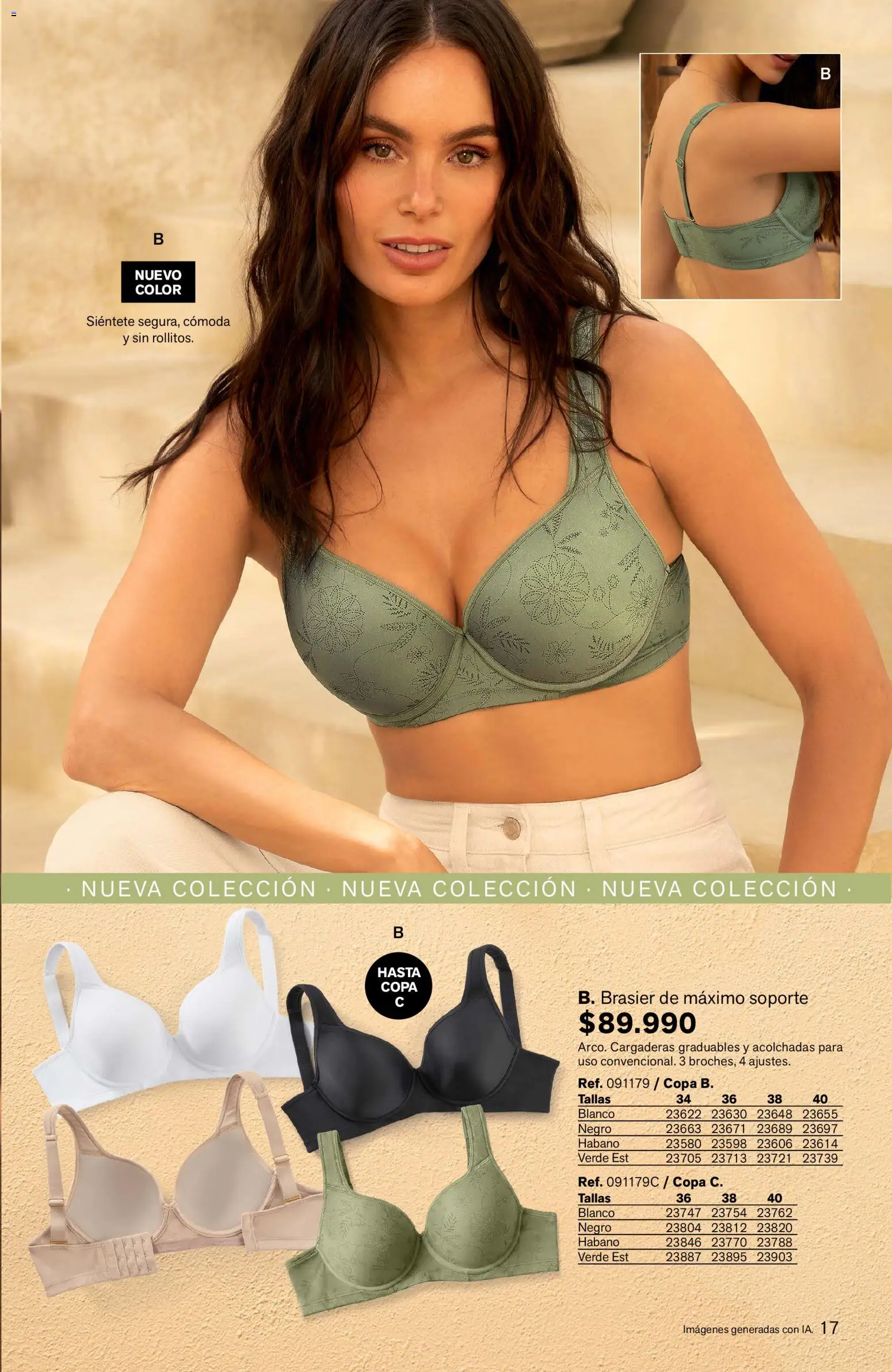 Leonisa revista - valida desde el 01/10/2026 | Página: 17 | Productos: Brasier, Cómoda