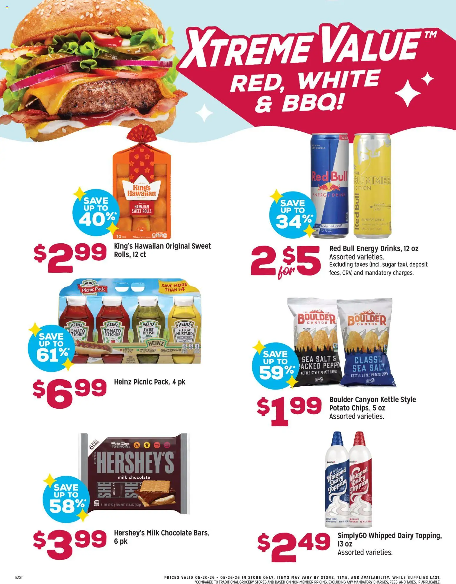 Grocery Outlet Weekly Ad - OH - valid from 20.05.2026 | Page: 3 | Products: Milk, Ketchup, Salt, Sugar