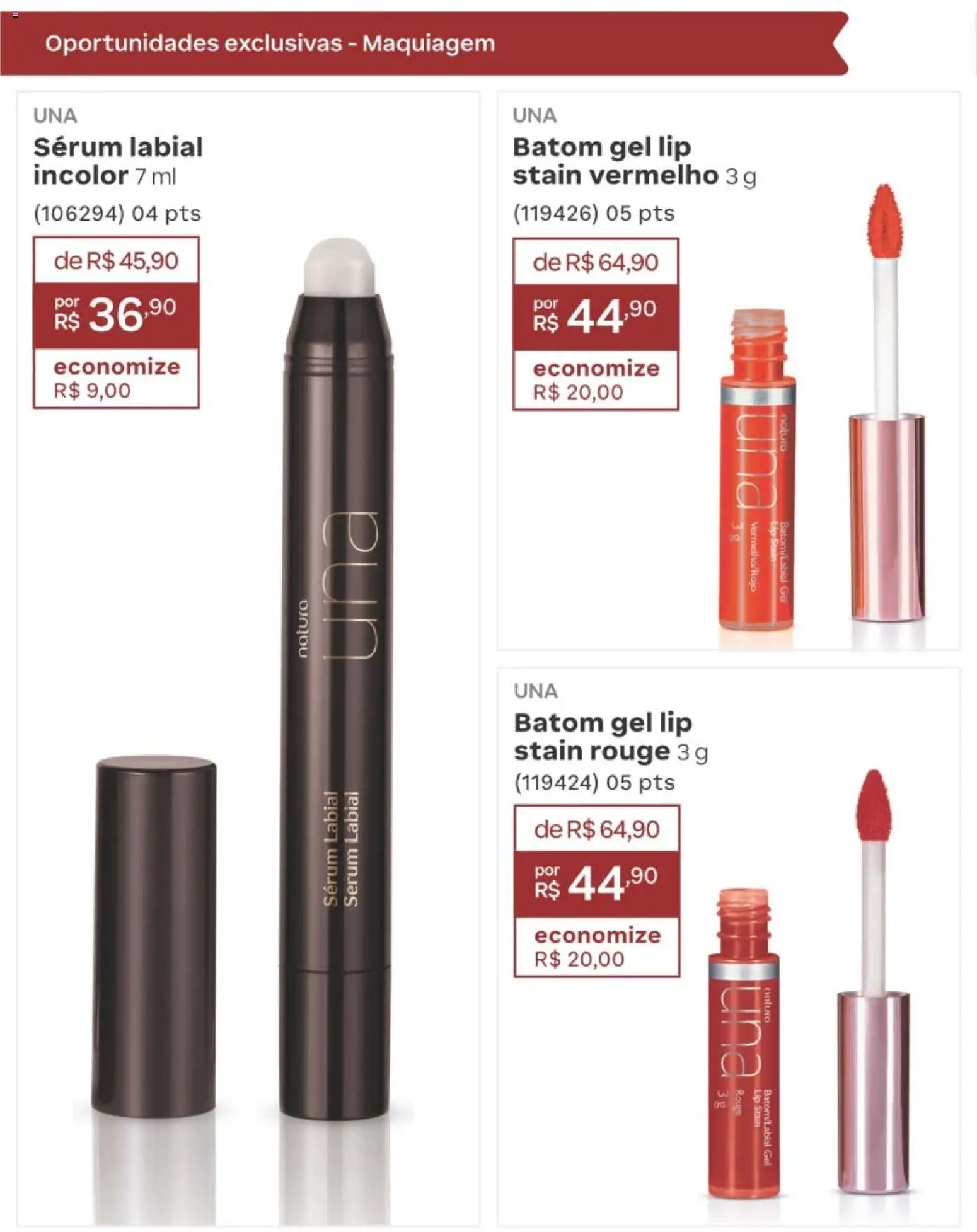 Natura Folheto - válido de 10/08/2026 | Página: 249 | Produtos: Maquiagem, Batom, Sérum
