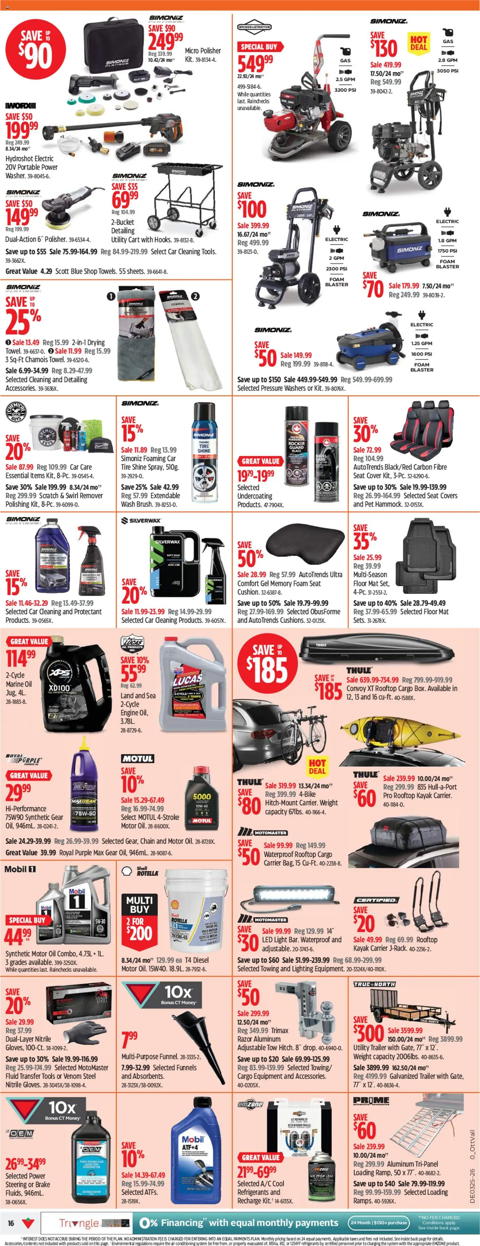 Canadian Tire flyer valid from 18.06.2026 | Page: 16 | Products: Oil