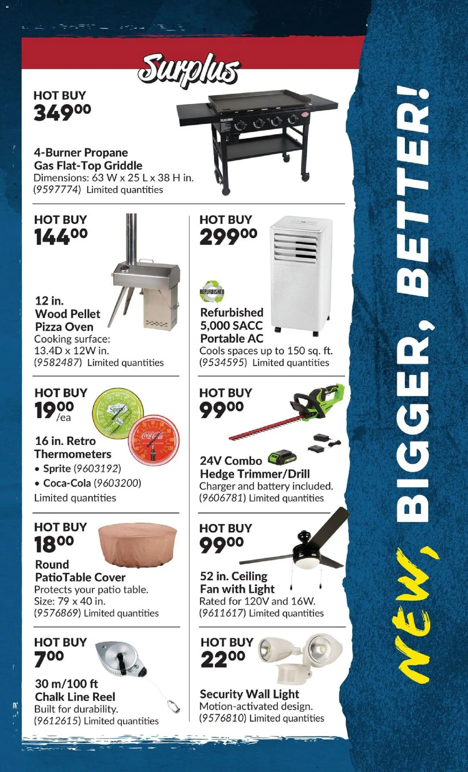 Princess Auto flyer valid from Jul 14, 2026 | Page: 3 | Products: Oven, Fan, Battery, Pizza