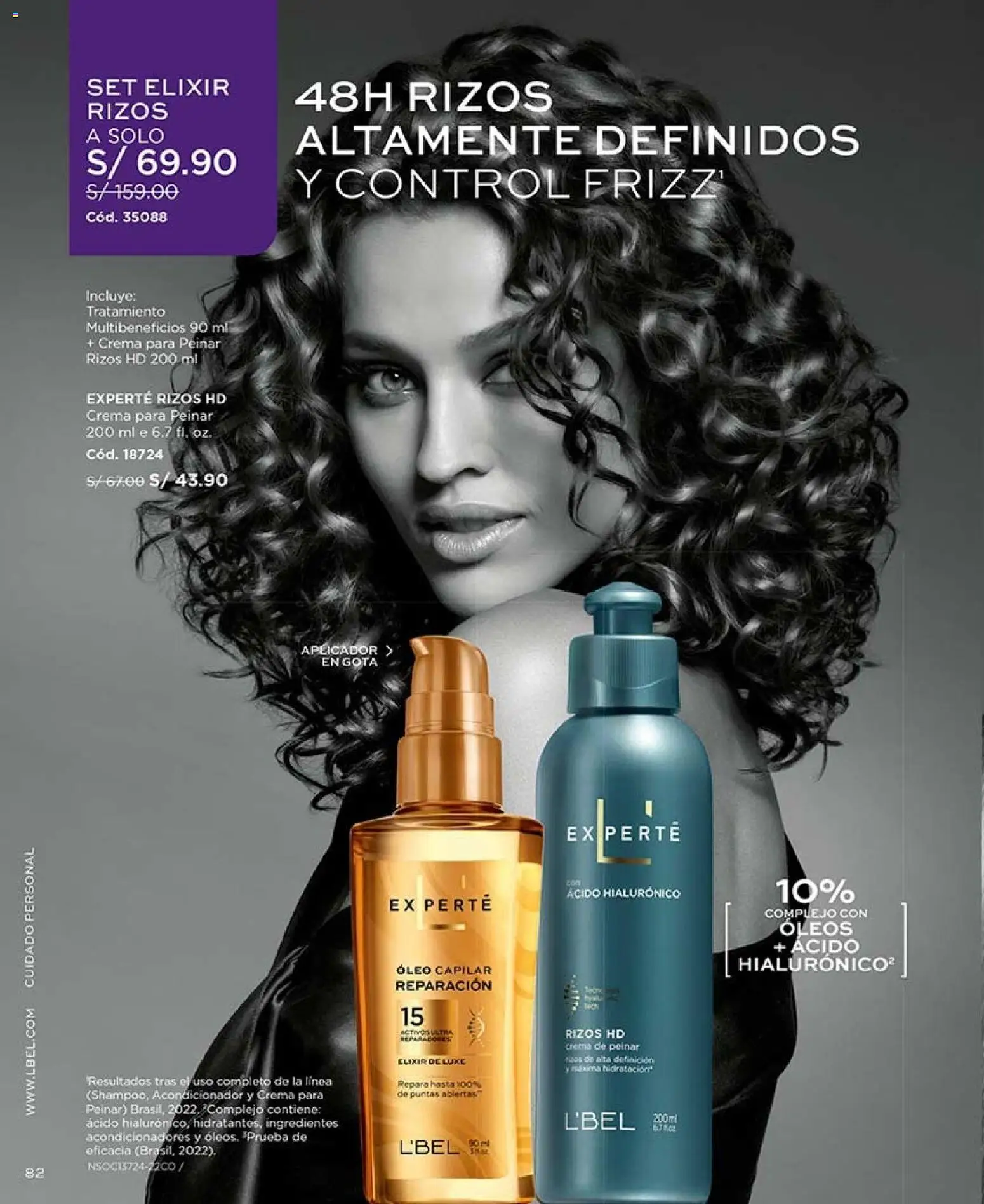 Catálogo L'Bel válido desde 20/06/2026 | Página: 82 | Productos: Acondicionador, Crema