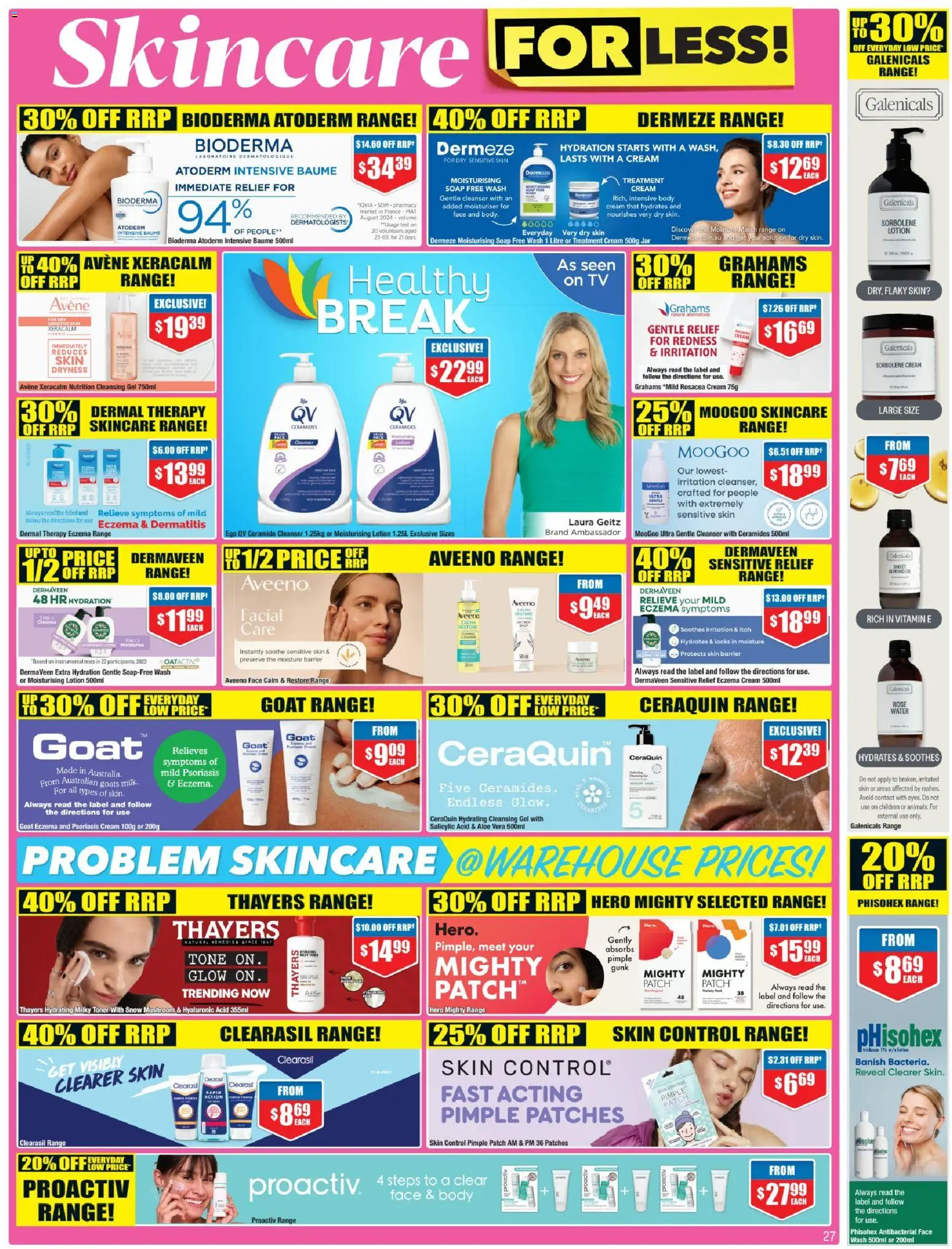 Chemist Warehouse catalogue - valid from 23.04.2026 | Page: 27 | Products: Dryness, Face wash, Tv, Sensitive skin