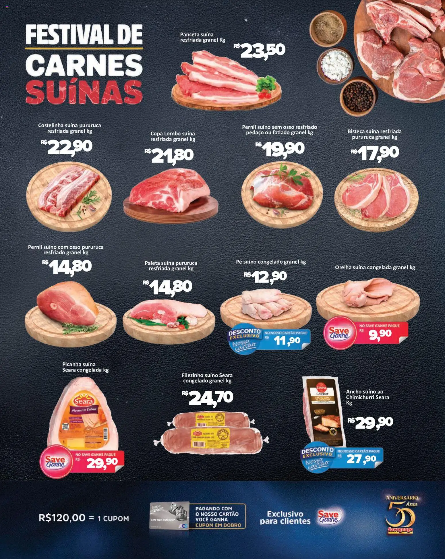 Savegnago Folheto - válido de 12/08/2026 | Página: 2 | Produtos: Picanha, Lombo, Copa, Pernil suíno