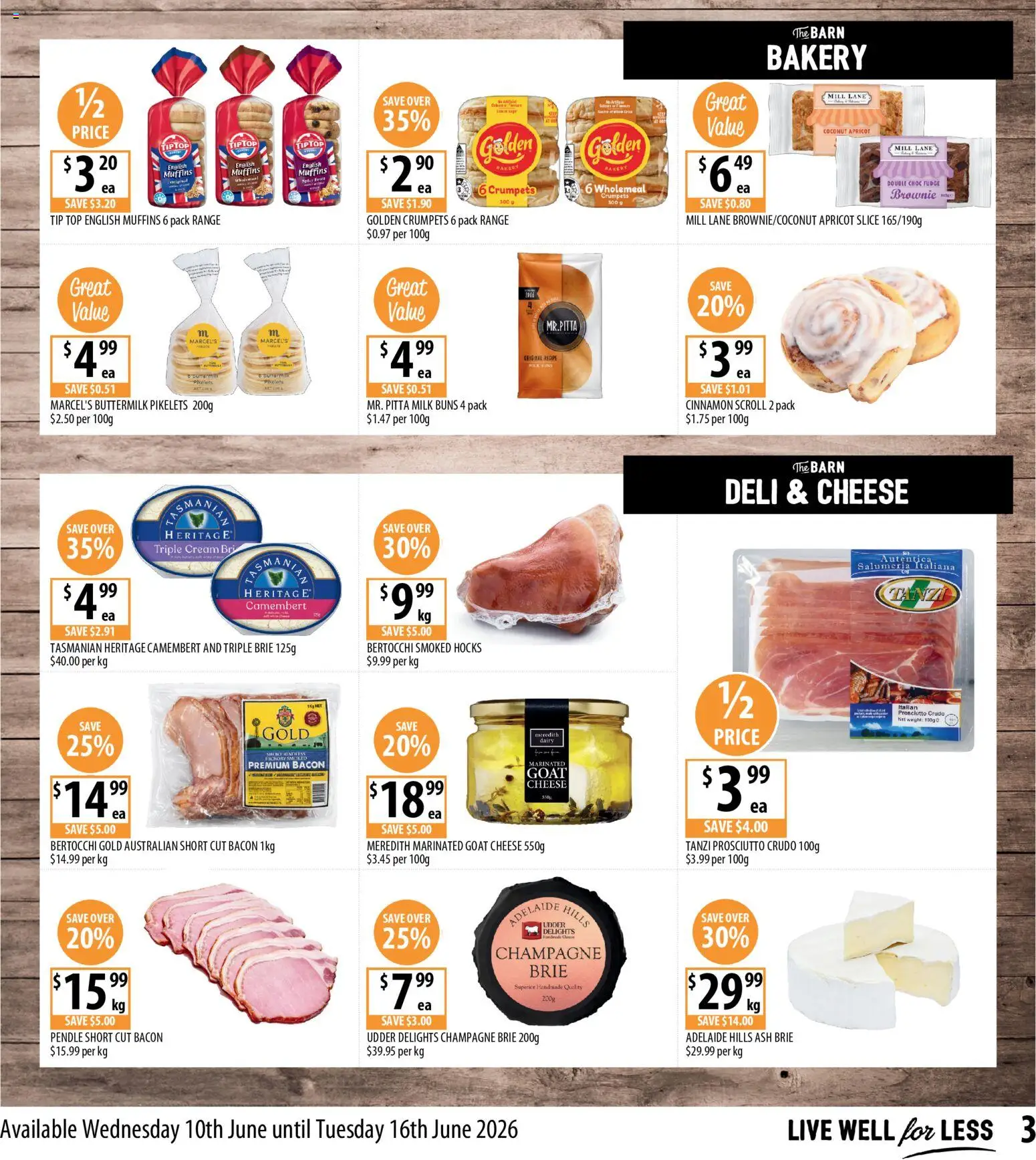 Supabarn catalogue - valid from 10.06.2026 | Page: 3 | Products: Handmade, Crumpets, Muffins, Cream