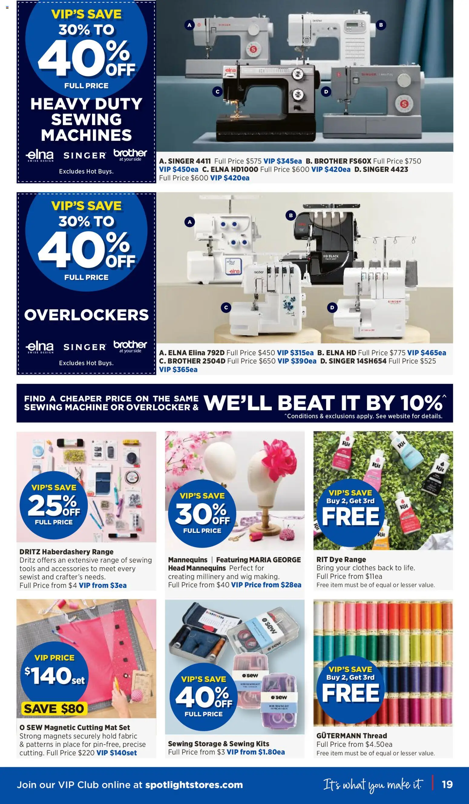Spotlight catalogue - valid from 23/09/2026 | Page: 19 | Products: Kits, Accessories, Tools, Sewing machine