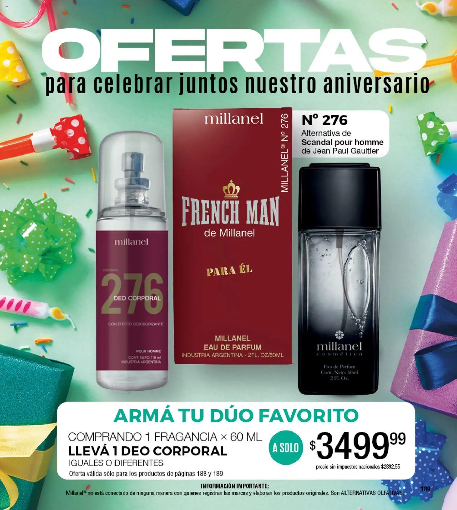 Millanel - Catálogo │ válido desde el 30/03/2026 | Página: 189 | Productos: Jean, Fragancia