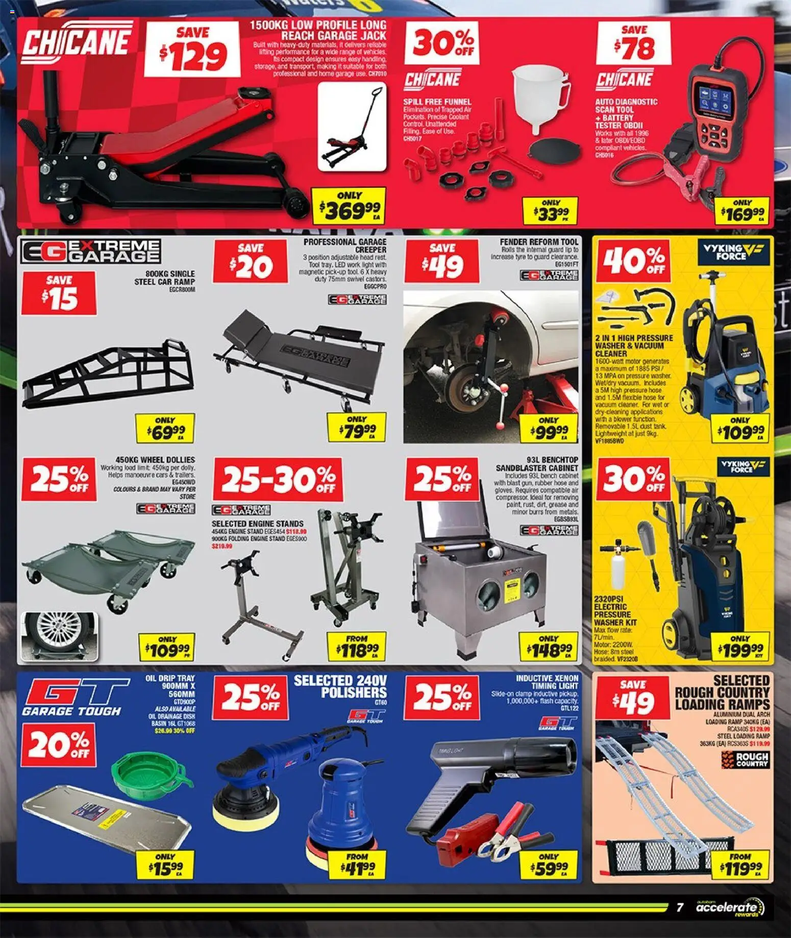 Autobarn catalogue - valid from 30/09/2026 | Page: 7 | Products: Battery, Vacuum cleaner, Washer, Bench