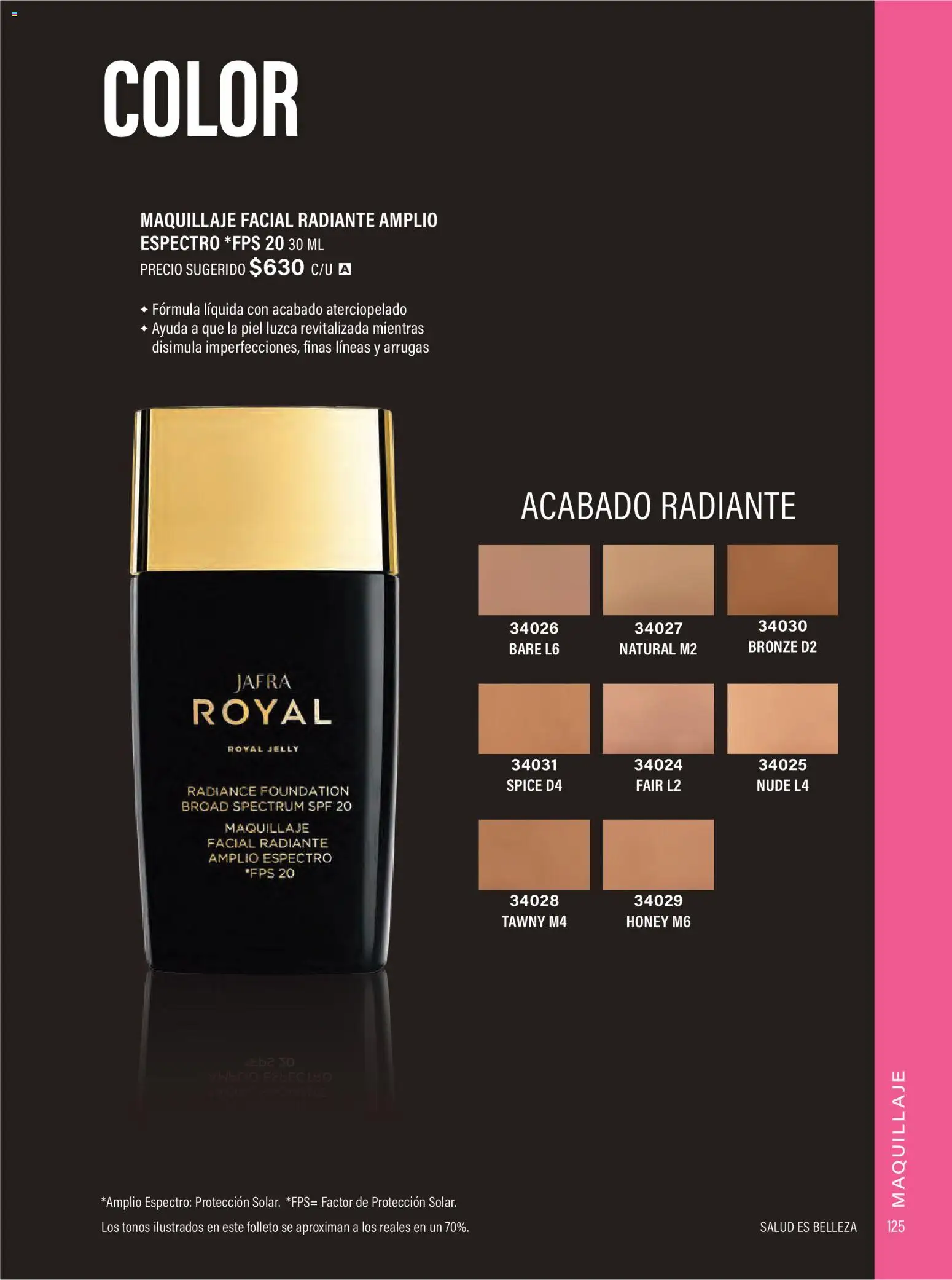 Nuevas ofertas de JAFRA válidas en toda la República Mexicana desde el 01/07/2026. ¡Encuentra las mejores ofertas en JAFRA catálogo Organizador de Ventas! | Página: 125 | Productos: Radiante, Maquillaje