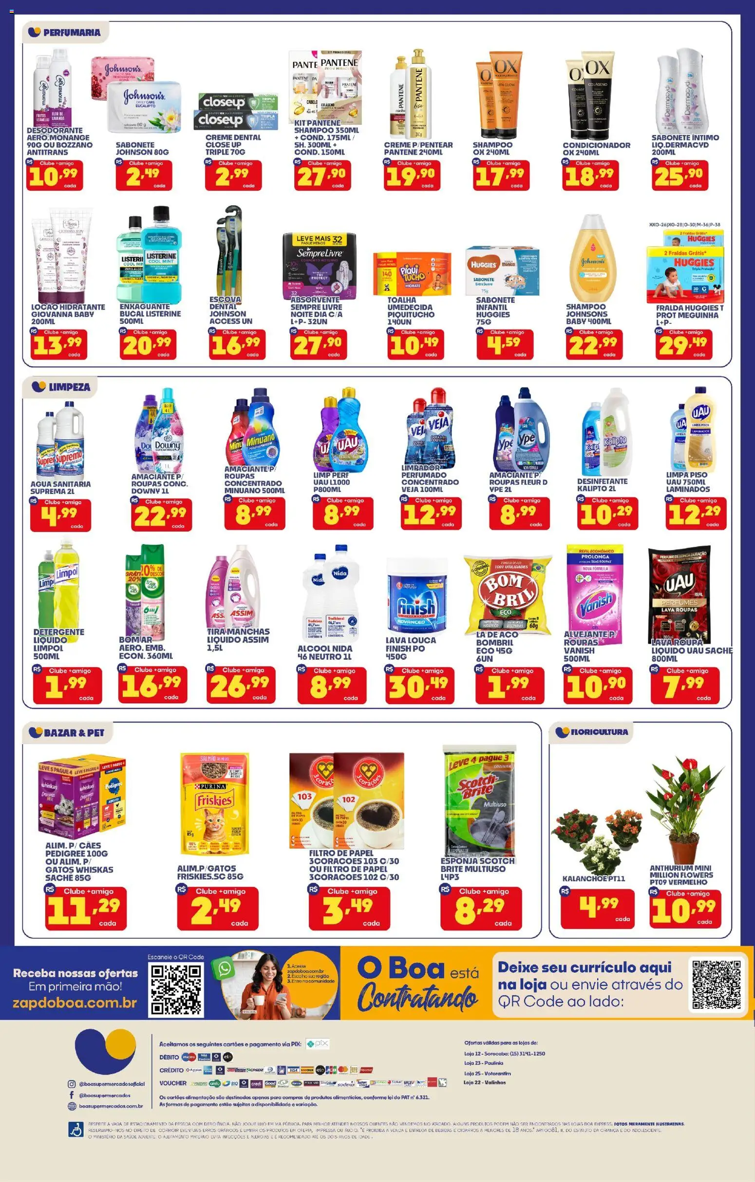 Boa Supermercados Folheto - válido de 24/07/2026 | Página: 4 | Produtos: Piso, Desodorante, Detergente, Creme