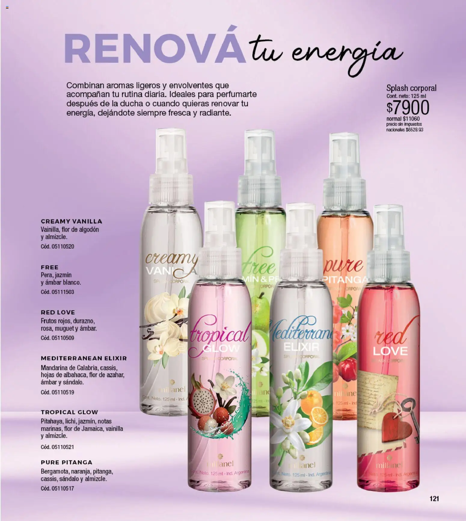 Millanel - Catálogo │ válido desde el 17/08/2026 | Página: 121 | Productos: Algodón, Vainilla, Ducha, Puré