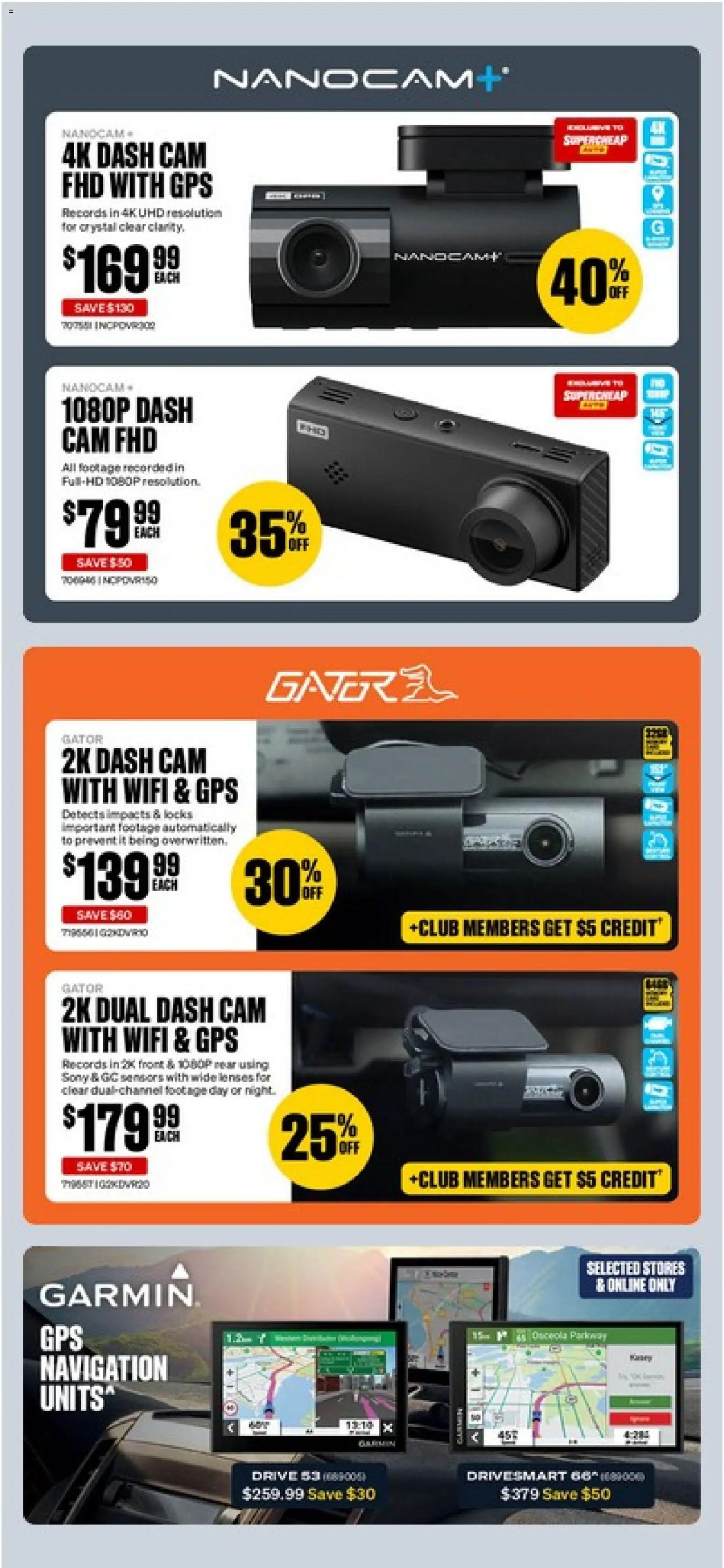 Supercheap Auto catalogue - valid from 10.06.2026 | Page: 33 | Products: Navigation