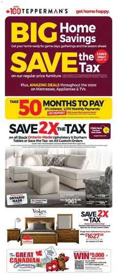 Preview of Tepperman's weekly flyer / circulaire from shop Tepperman's valid from Aug 28, 2026