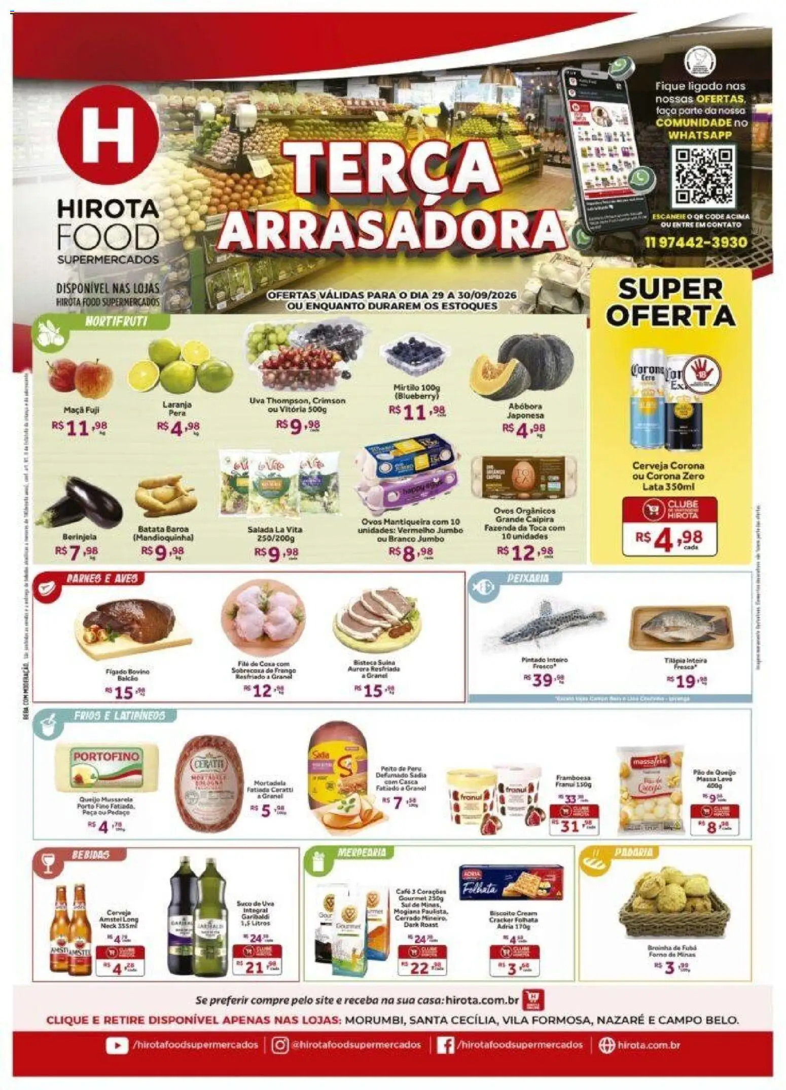 Hirota Food Terça-feira 29 Setembro Ofertas Top