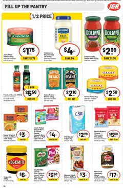 Preview of IGA catalogue Leabrook - valid from 30/09/2026 | Page: 10 | Products: Salmon, Vegemite, Beans, Muesli