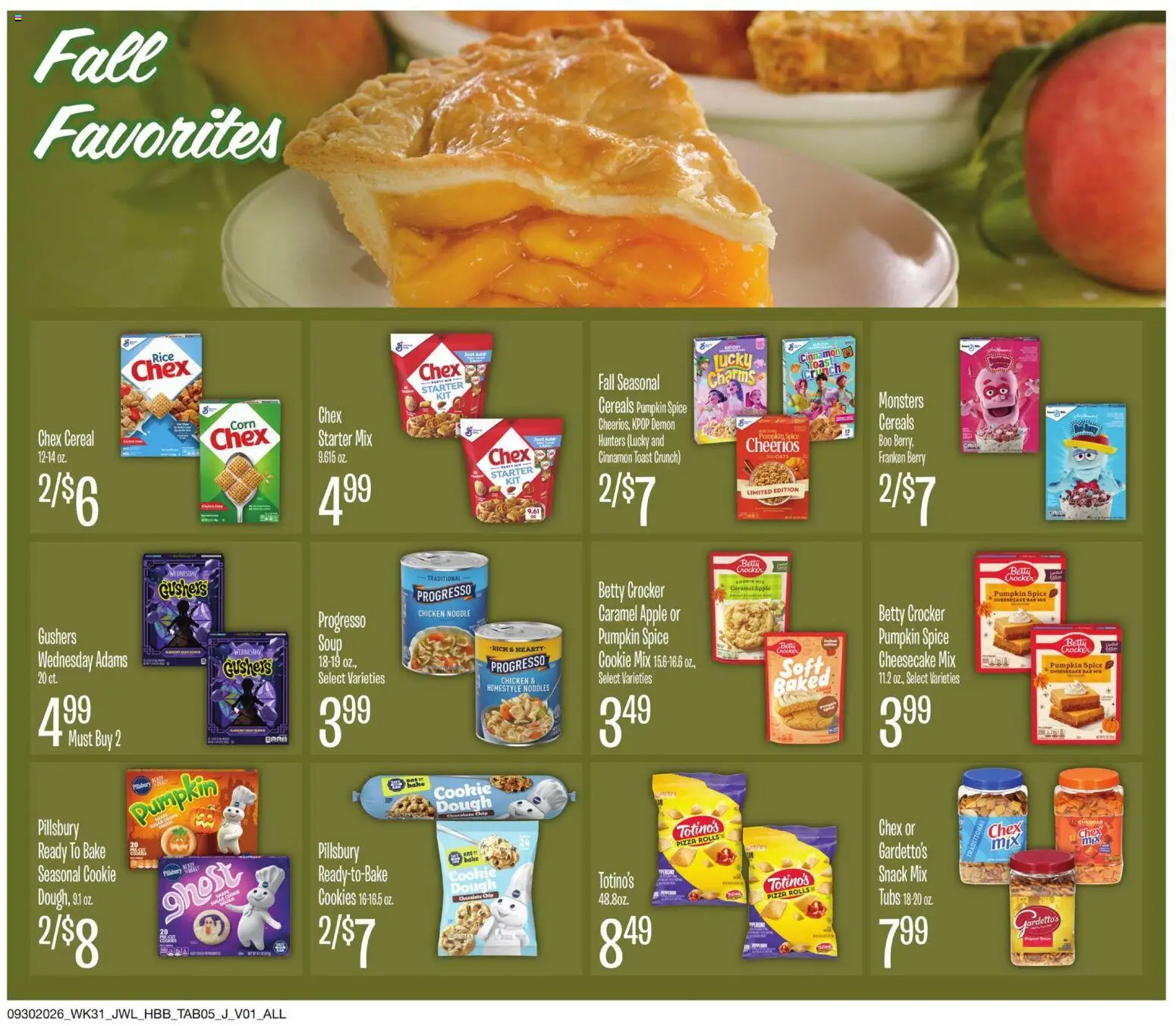 Jewel Osco Specialty Publication - valid from 09/30/2026 | Page: 5 | Products: Corn, Starter, Pumpkin, Cereal