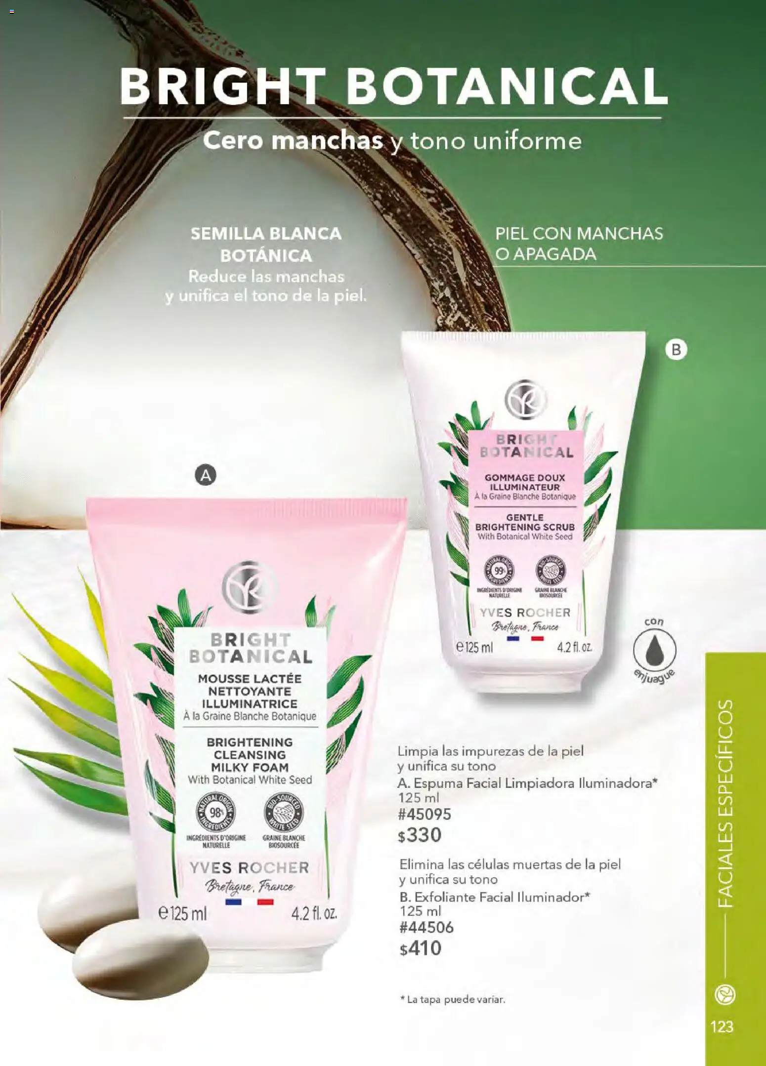 Nuevas ofertas de Yves Rocher válidas en toda la República Mexicana desde el 21.04.2026. ¡Encuentra las mejores ofertas en Yves Rocher campaña 6 2026! | Página: 125 | Productos: Exfoliante facial, Mousse, Espuma