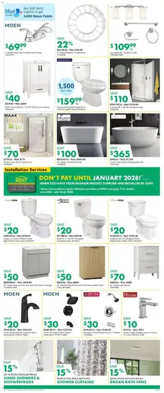 Preview of Kent weekly flyer / circulaire from shop Kent valid from Jul 9, 2026 | Page: 5 | Products: Bath, Shower, Mirror