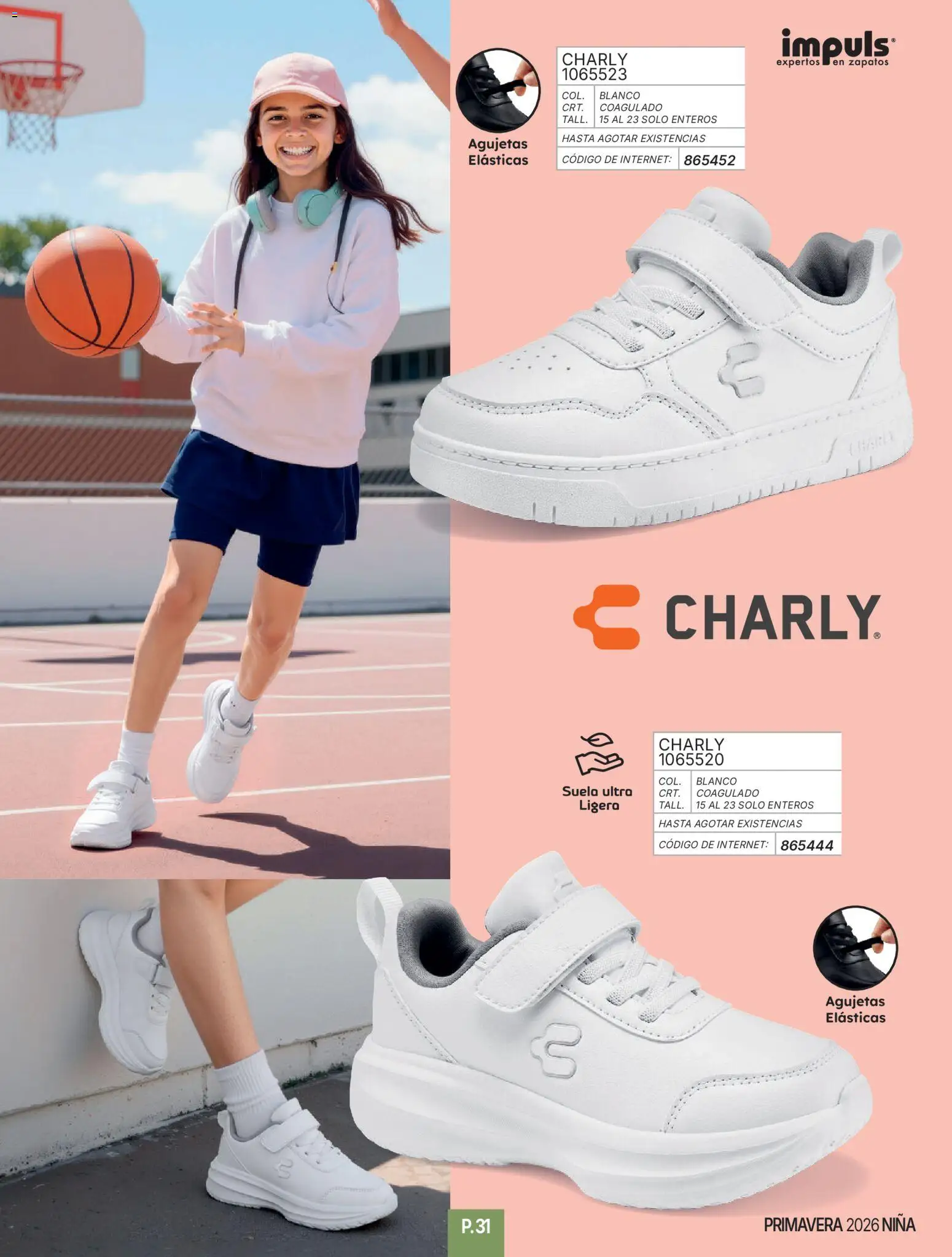 Nuevas ofertas de Impuls válidas en toda la República Mexicana desde el 01/01/2026. ¡Encuentra las mejores ofertas en Impuls catálogo Niña! | Página: 33 | Productos: Zapatos