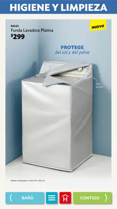 Vista previa de Betterware campaña 5 2026, nuevo folleto de la tienda, válido en México a partir del 04.05.2026 | Página: 91 | Productos: Funda, Lavadora, Baño, Polvo